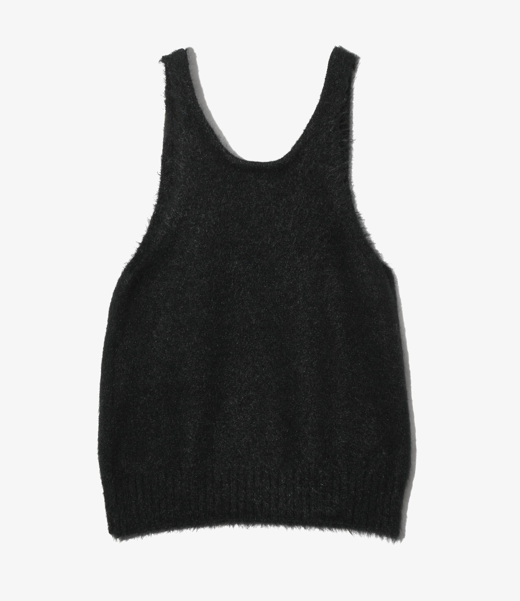 Women's Scoop Neck Tank Top - Black - Chenille Yarn