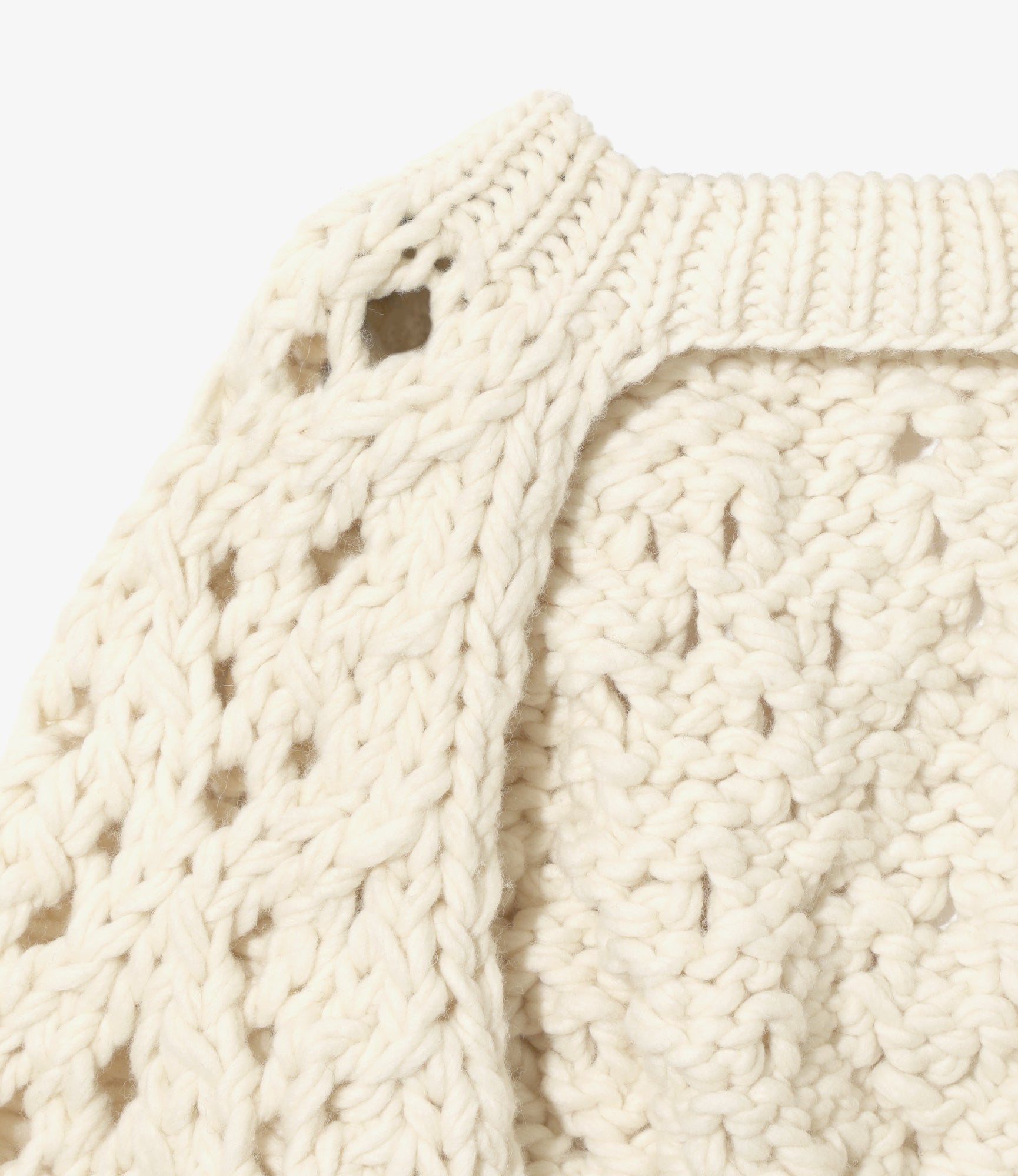 Women's Chunky Knit Bolero - Ivory