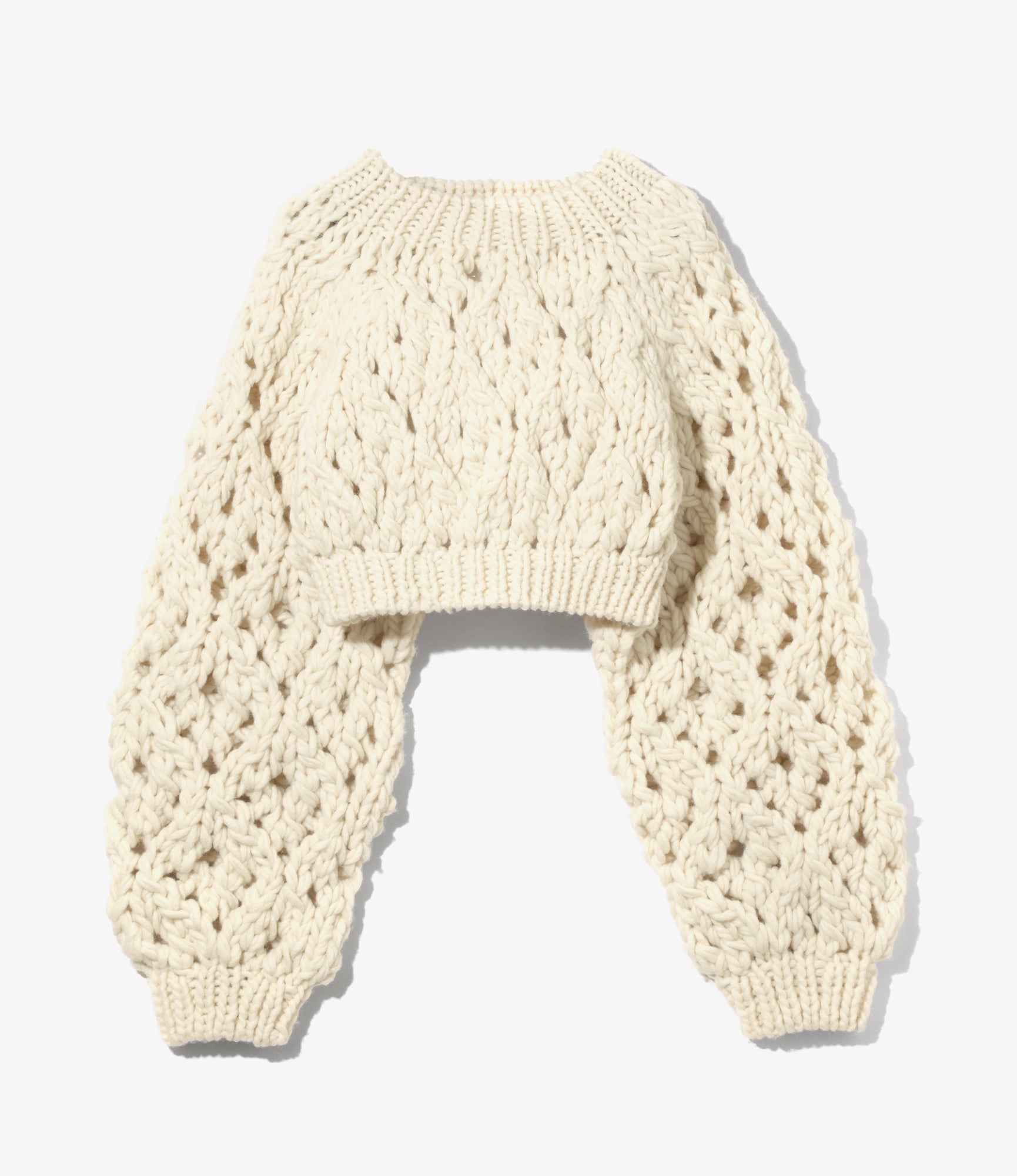 Women's Chunky Knit Bolero - Ivory