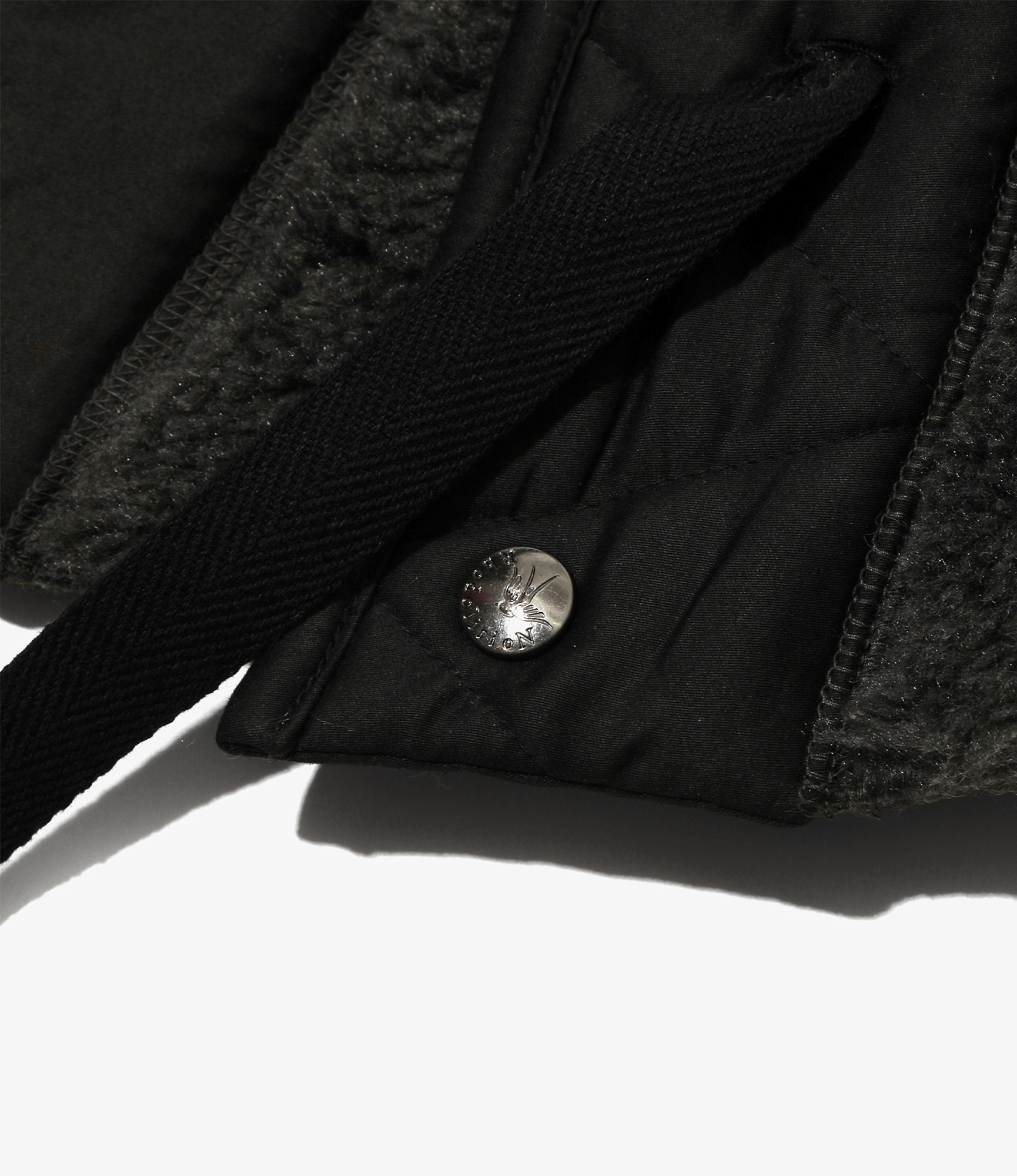 Women's Hoody Scarf - Charcoal - Sherpa Fleece