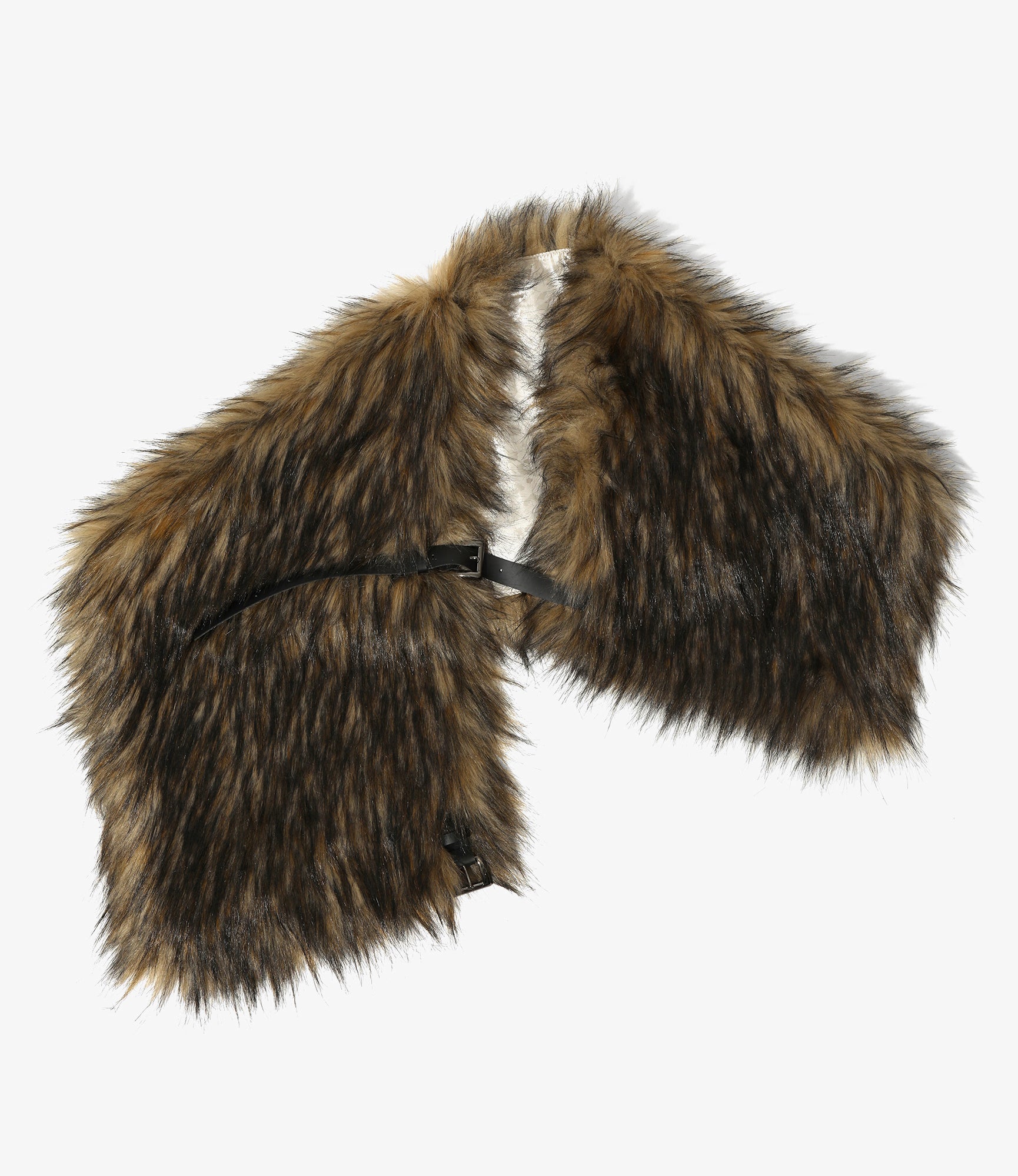 Women's Stole - Beige - Eco Fur