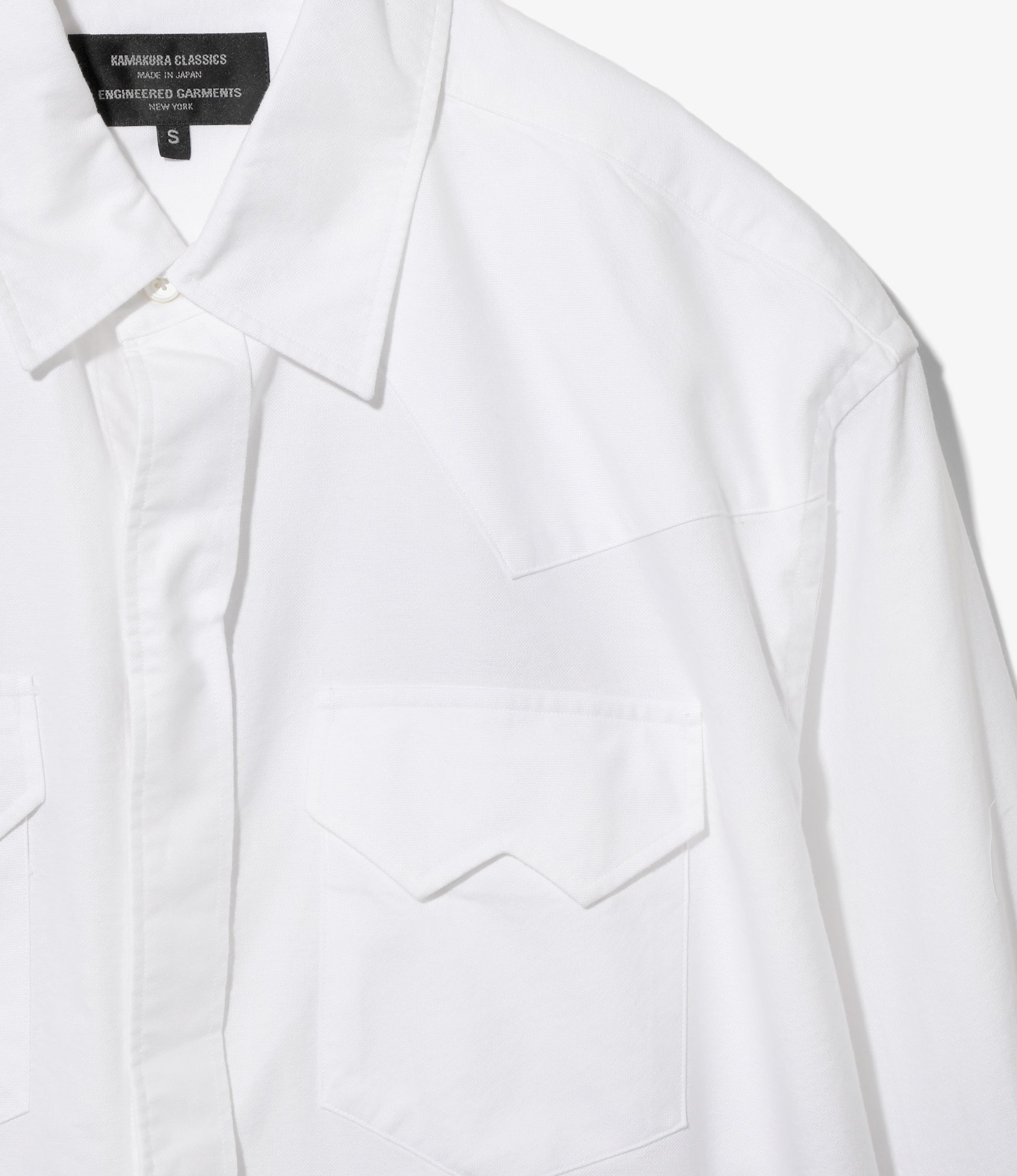 Engineered Garments x Kamakura Classics - Western Shirt - White Oxford