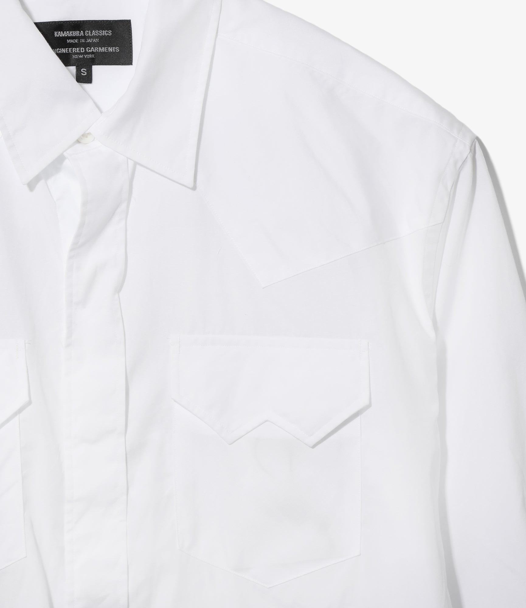 Engineered Garments x Kamakura Classics - Western Shirt - White Broadcloth