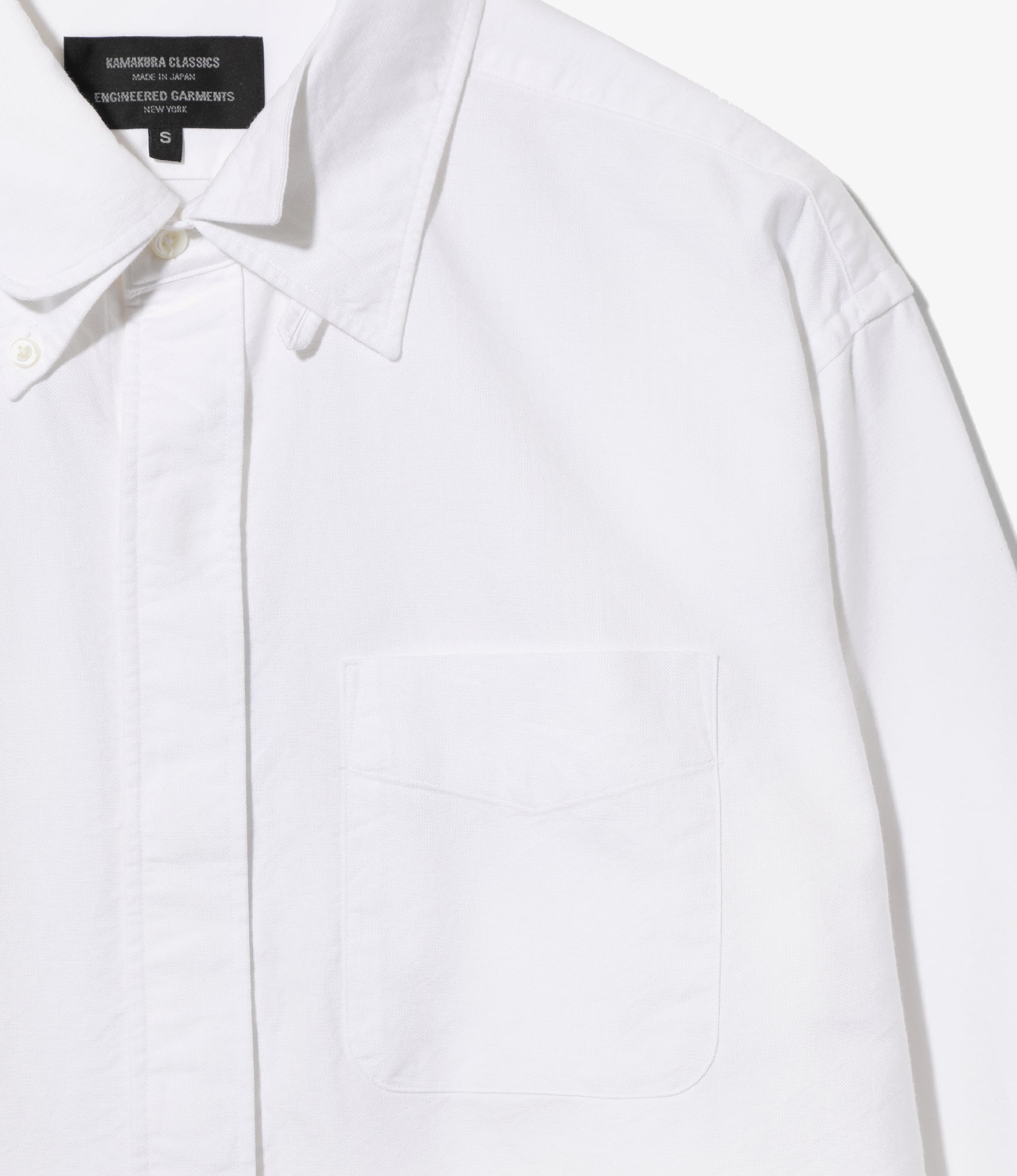 Engineered Garments x Kamakura Classics - Four Collar Shirt - White Oxford