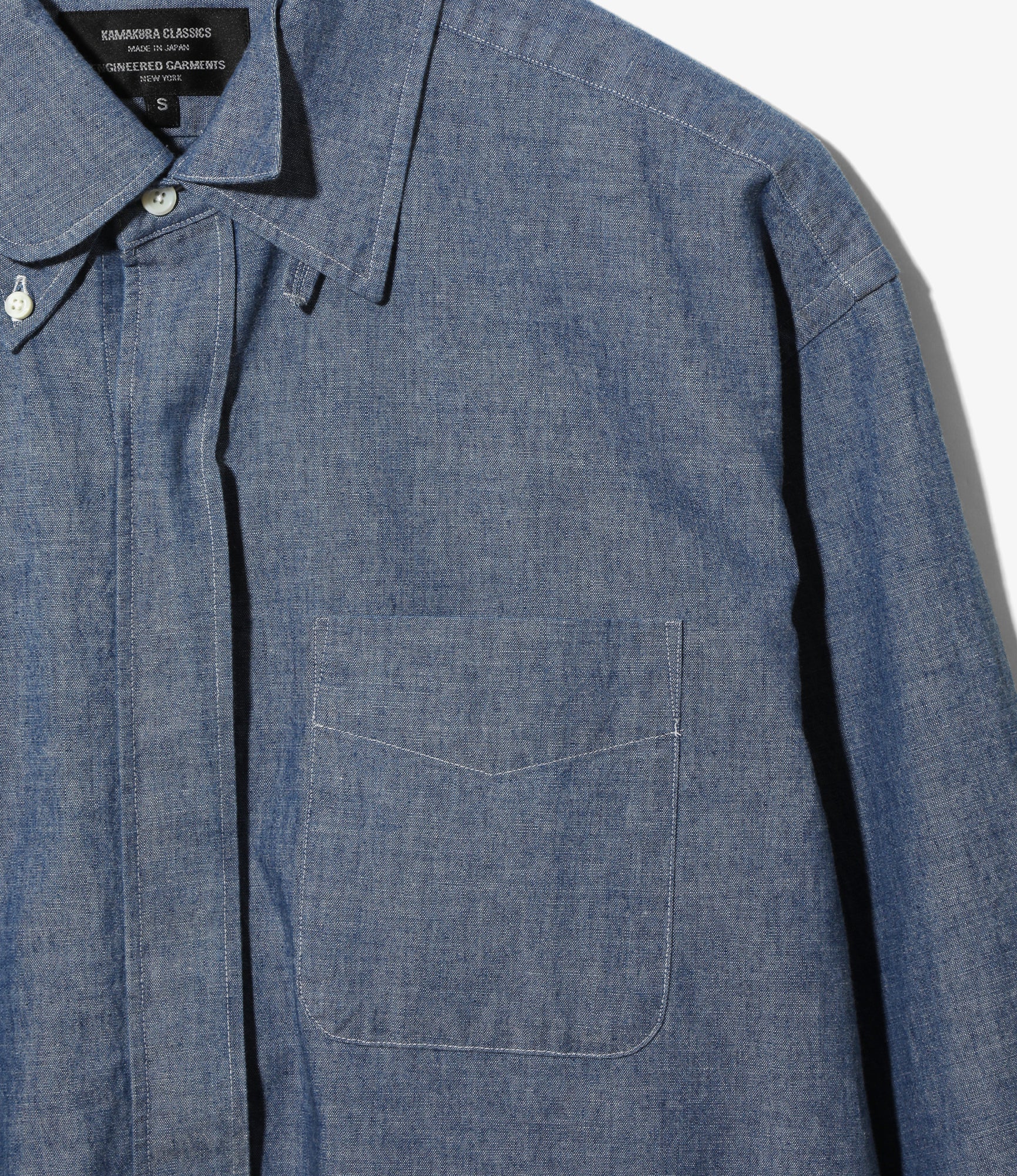 Engineered Garments x Kamakura Classics - Four Collar Shirt - Chambray