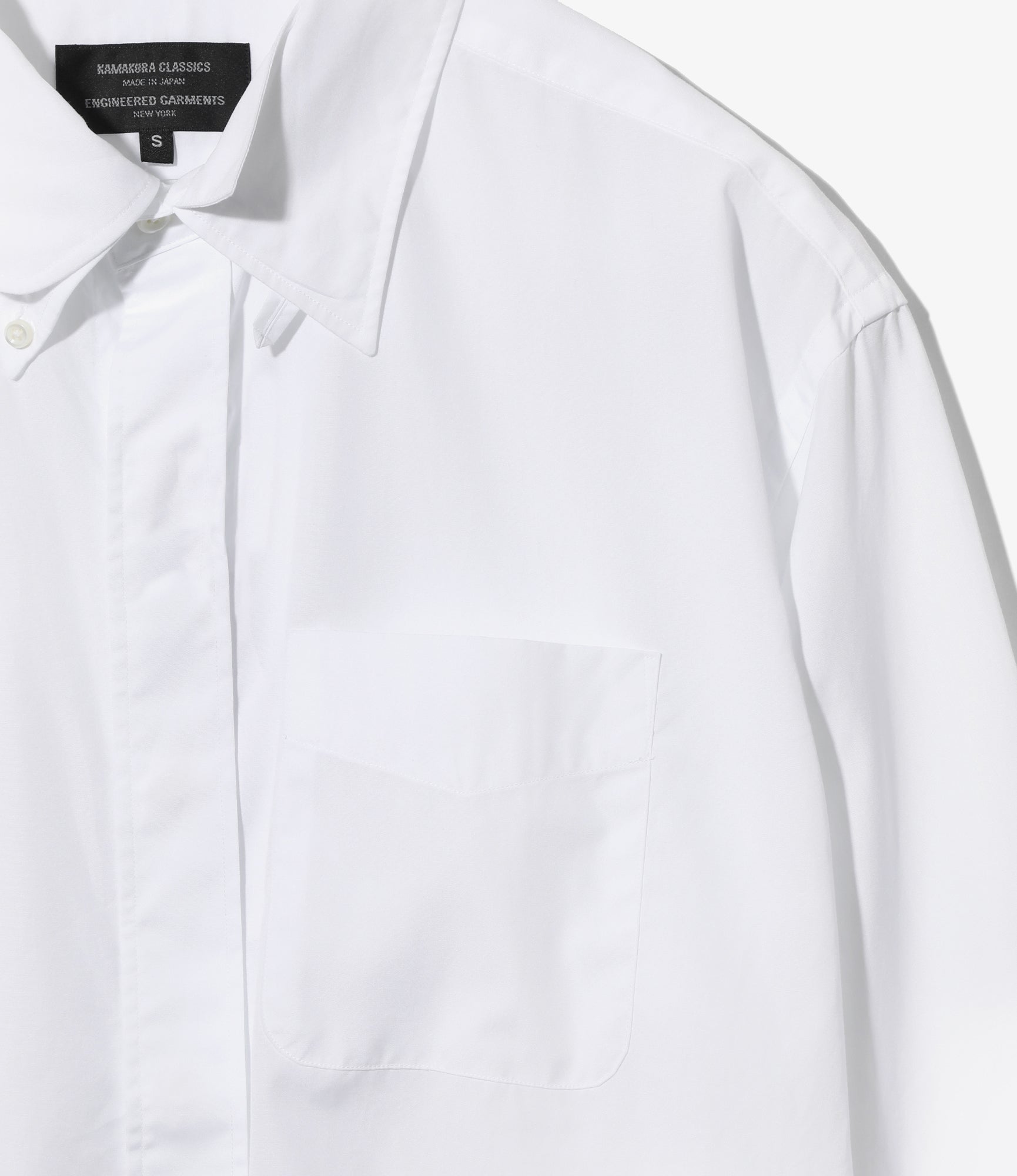 Engineered Garments x Kamakura Classics - Four Collar Shirt - White Broadcloth