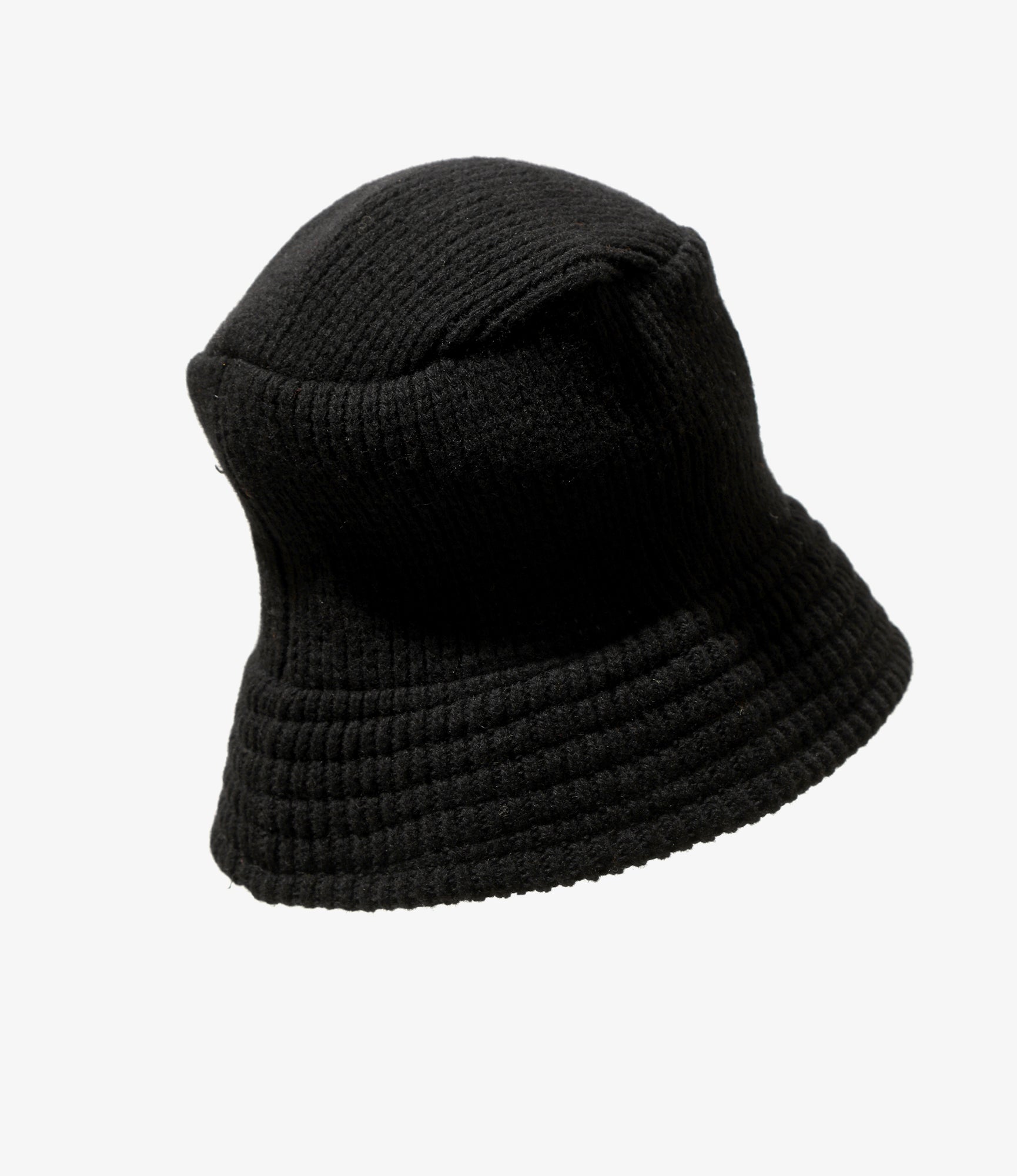 Bucket Hat - Black - Shetland Wool