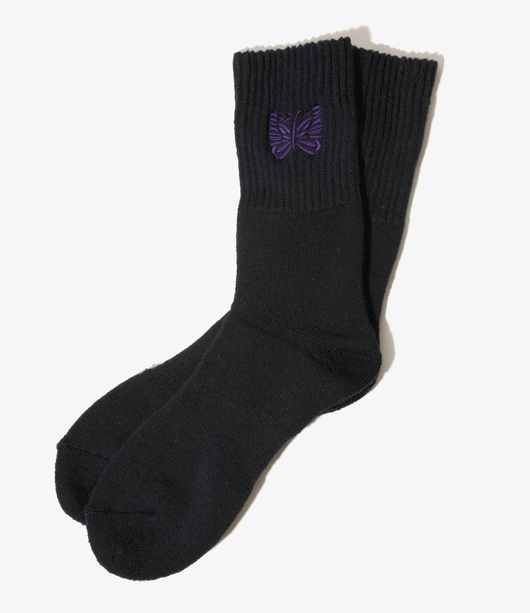 Rib Socks - Twilight - Shetland Wool