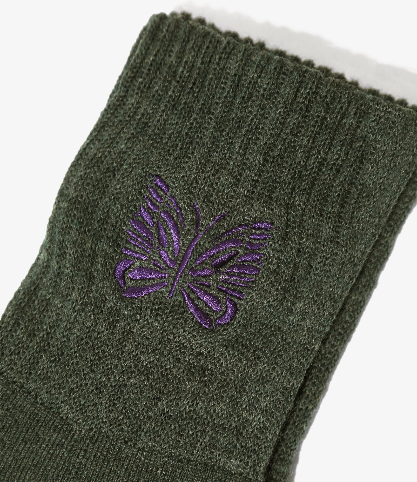Rib Socks - Loden - Shetland Wool