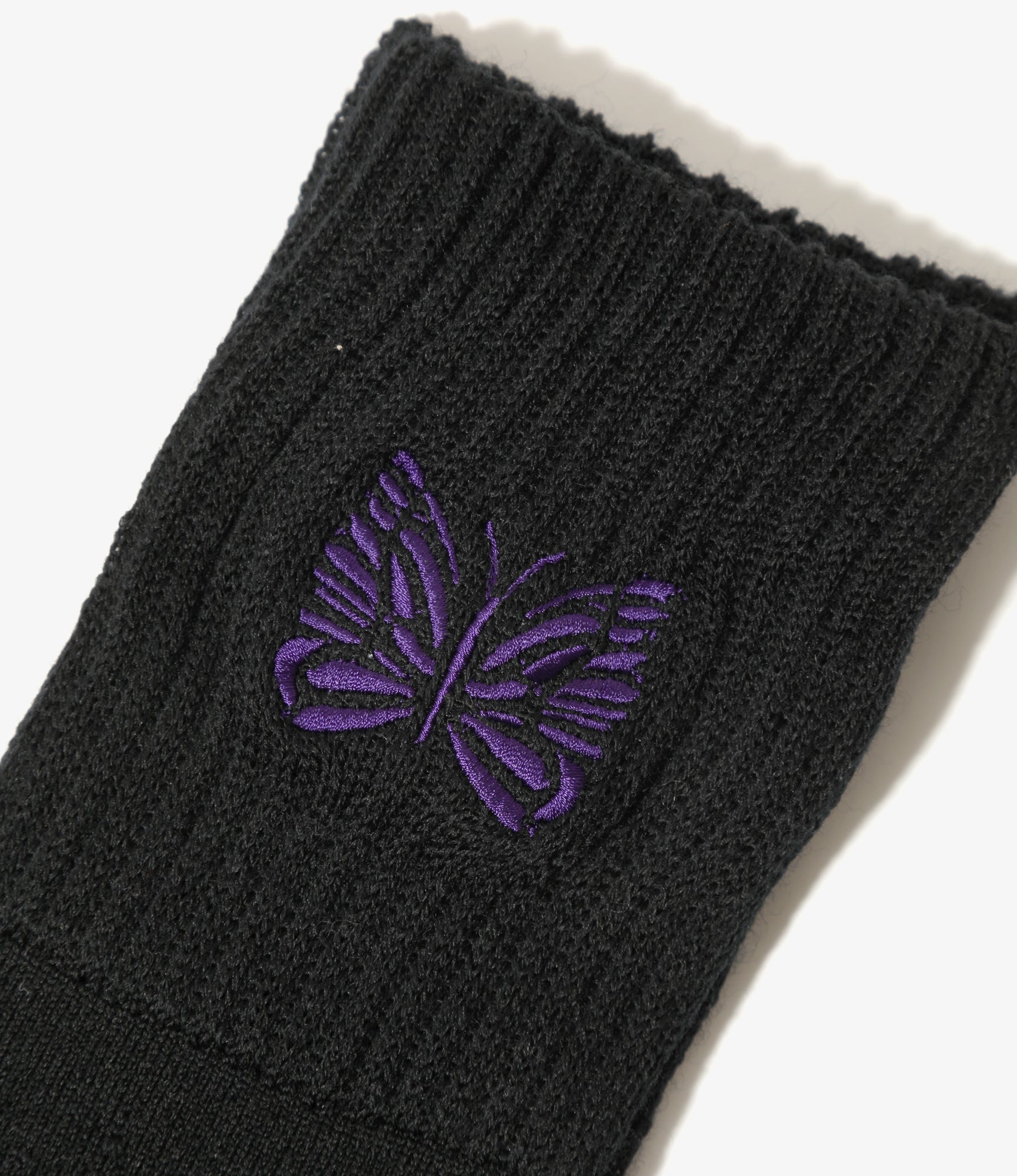 Rib Socks - Black - Shetland Wool