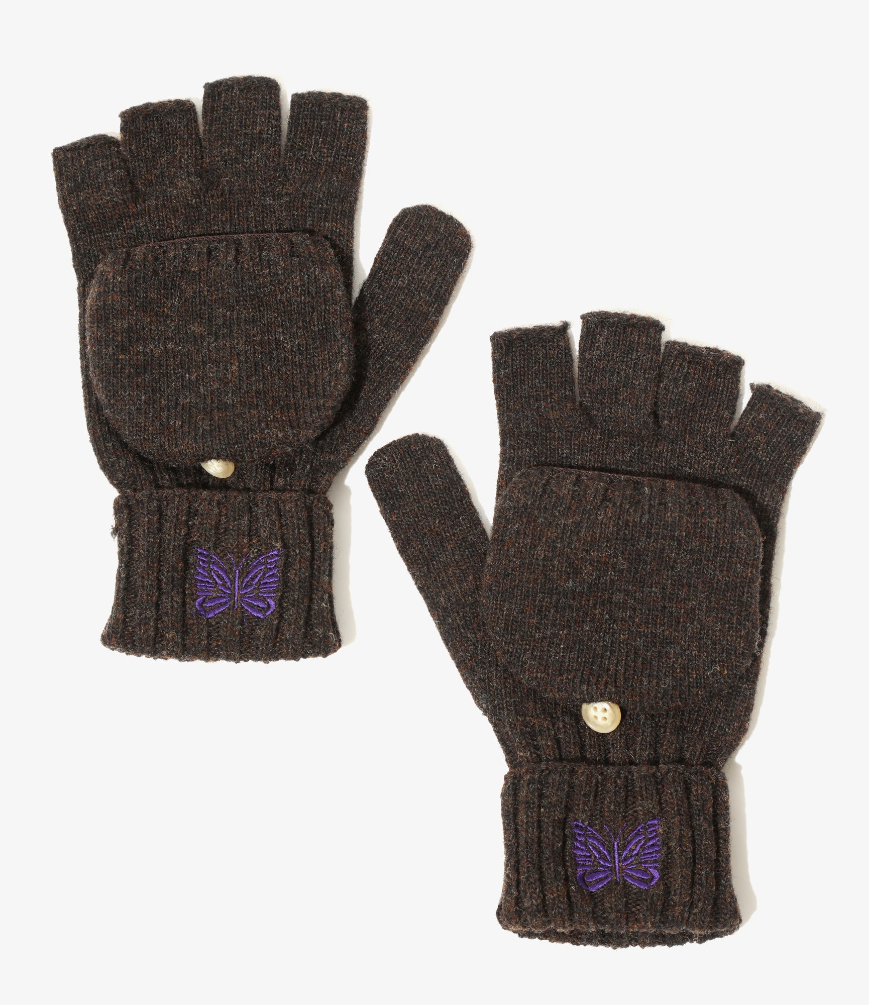 Convertible Glove - Umber - Shetland Wool
