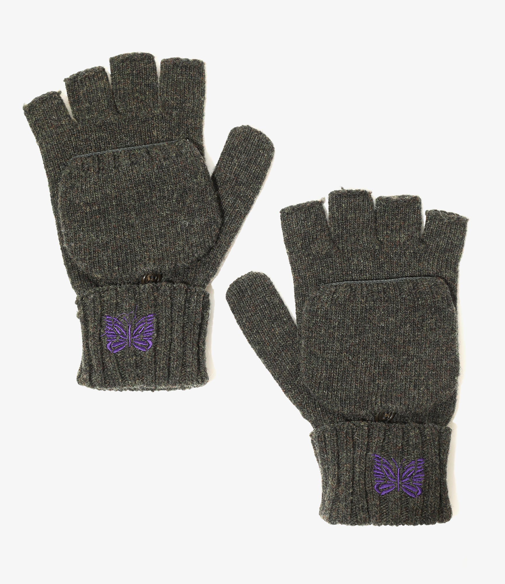 Convertible Glove - Loden - Shetland Wool