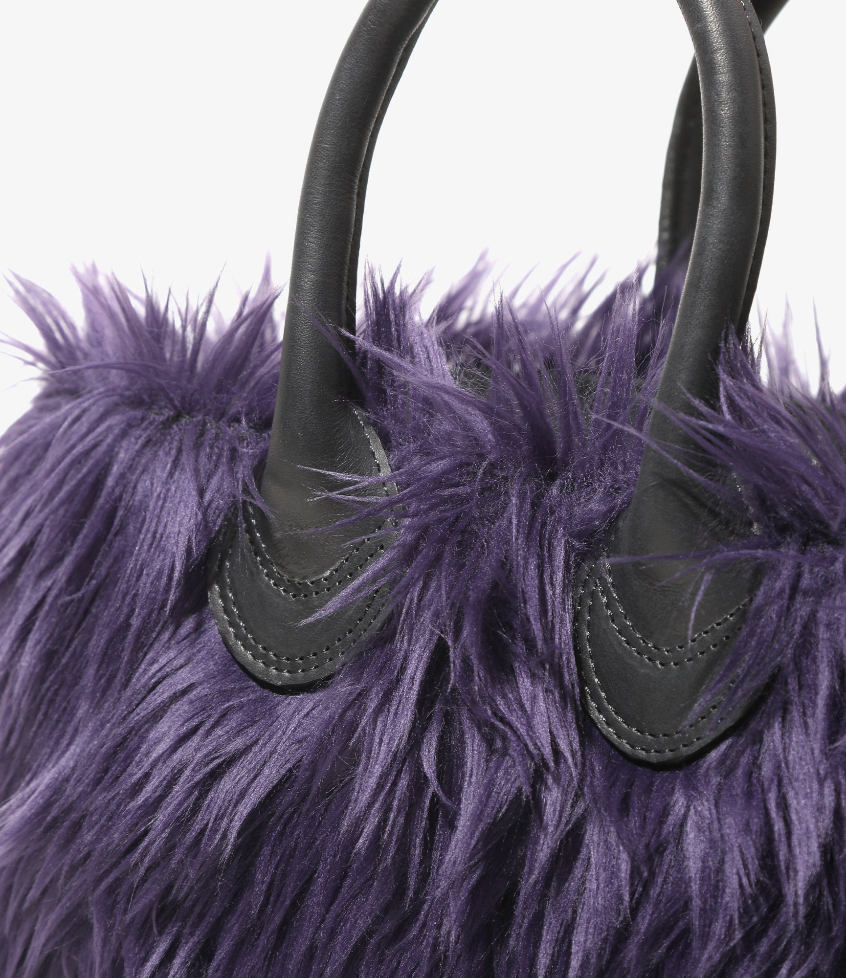 Small Tote - Purple - Synthetic Fur