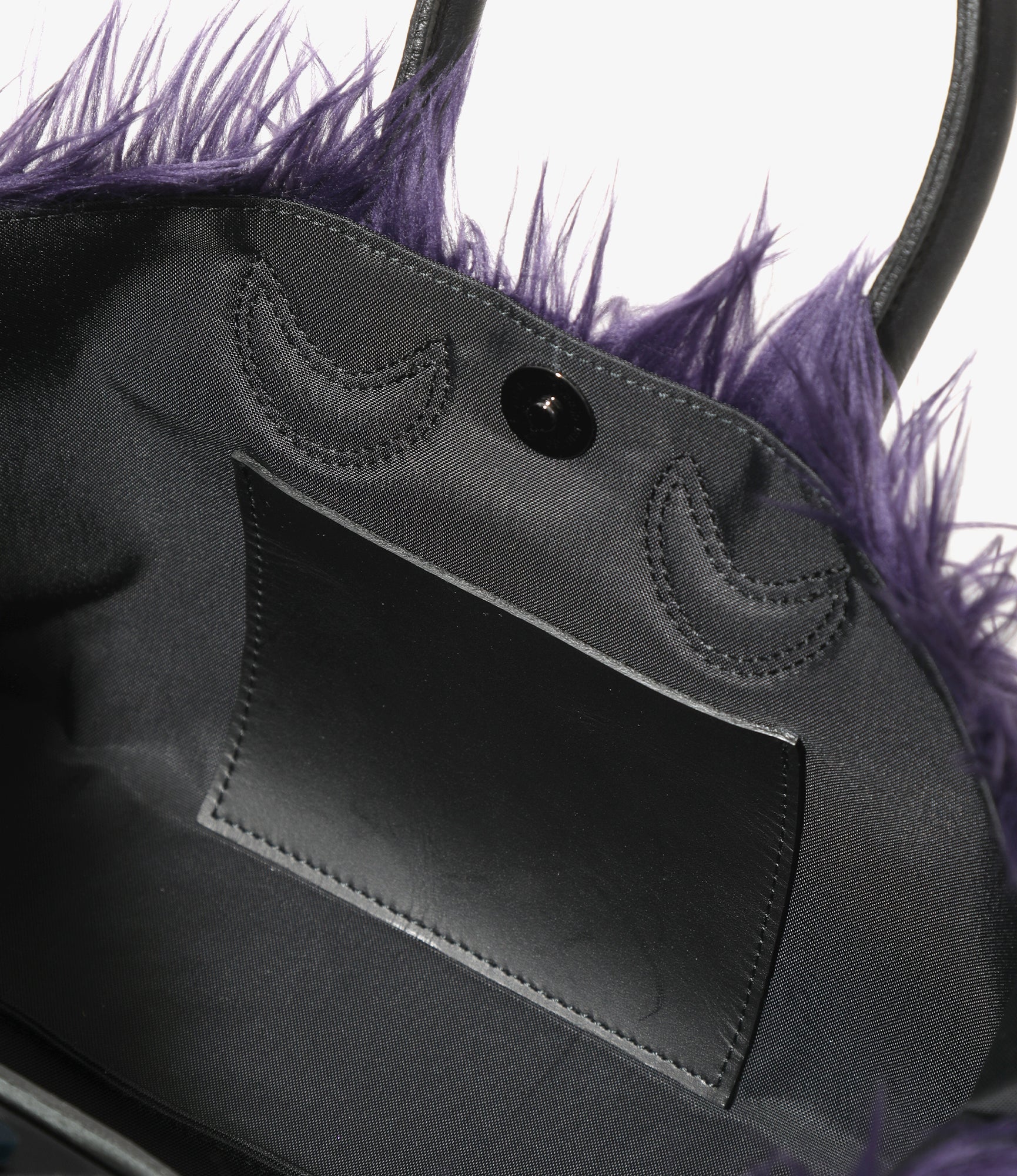 Small Tote - Purple - Synthetic Fur
