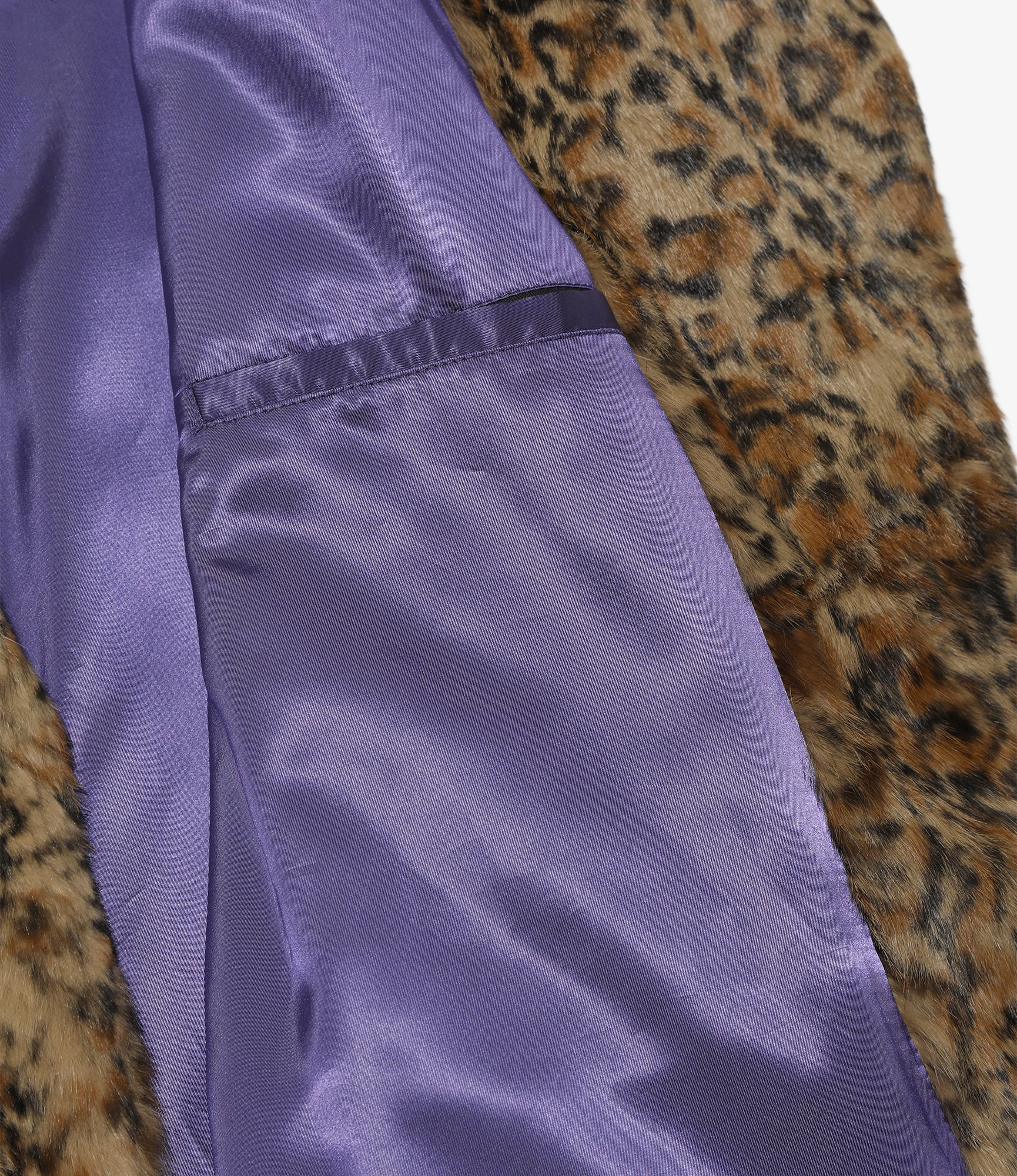 Rabbit Fur Coat - Leopard - Animal Printed
