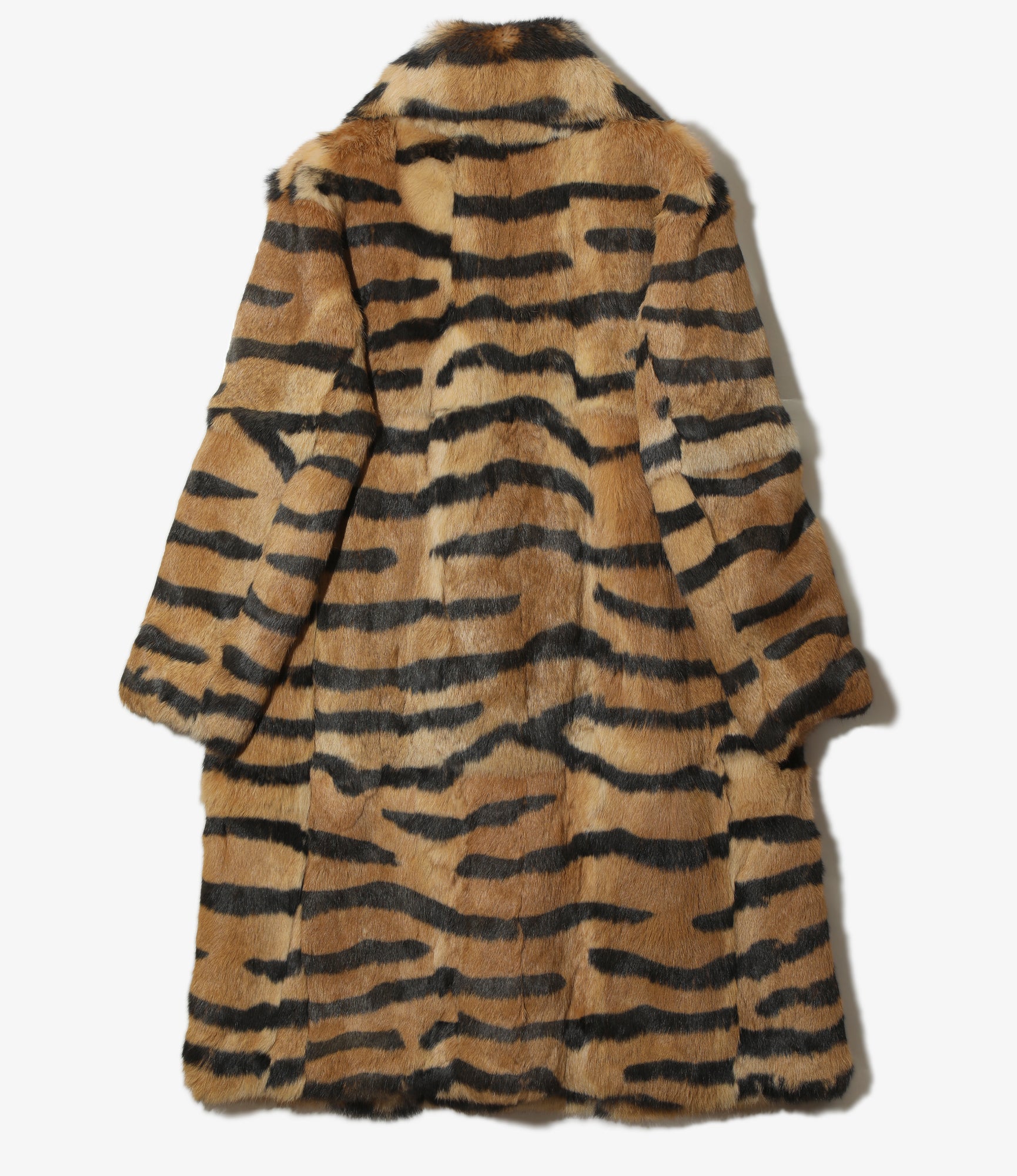 Rabbit Fur Coat - Tiger - Animal Printed