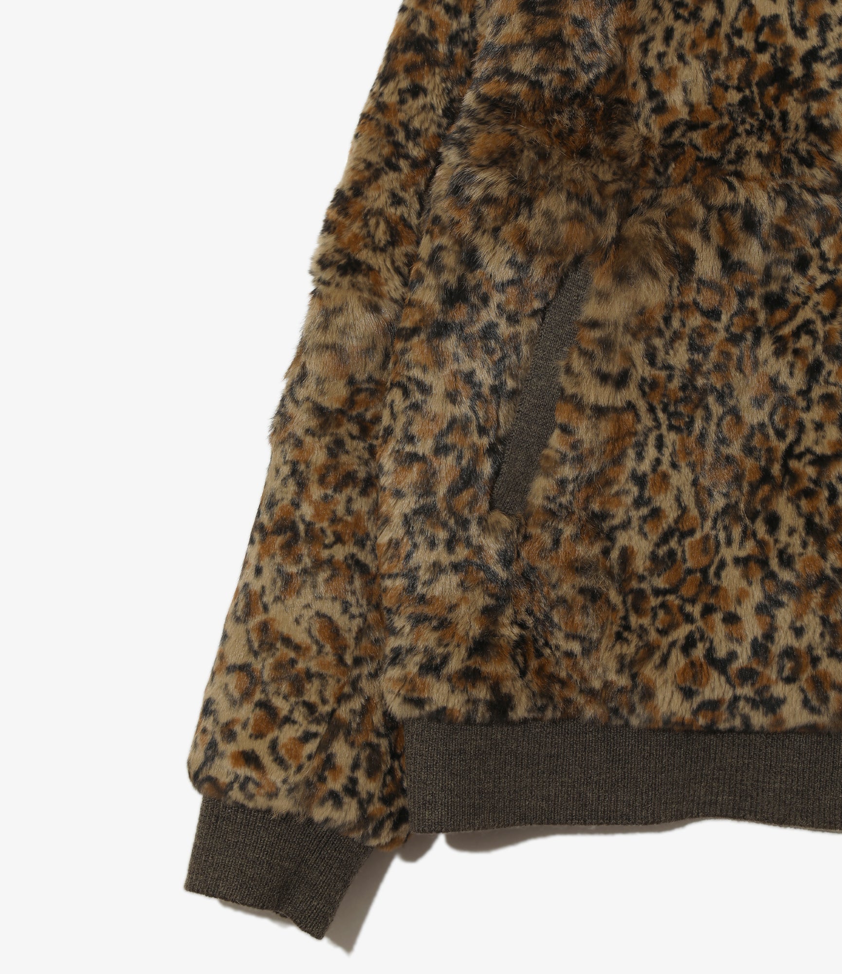 Rabbit Fur Cardigan - Leopard - Animal Printed