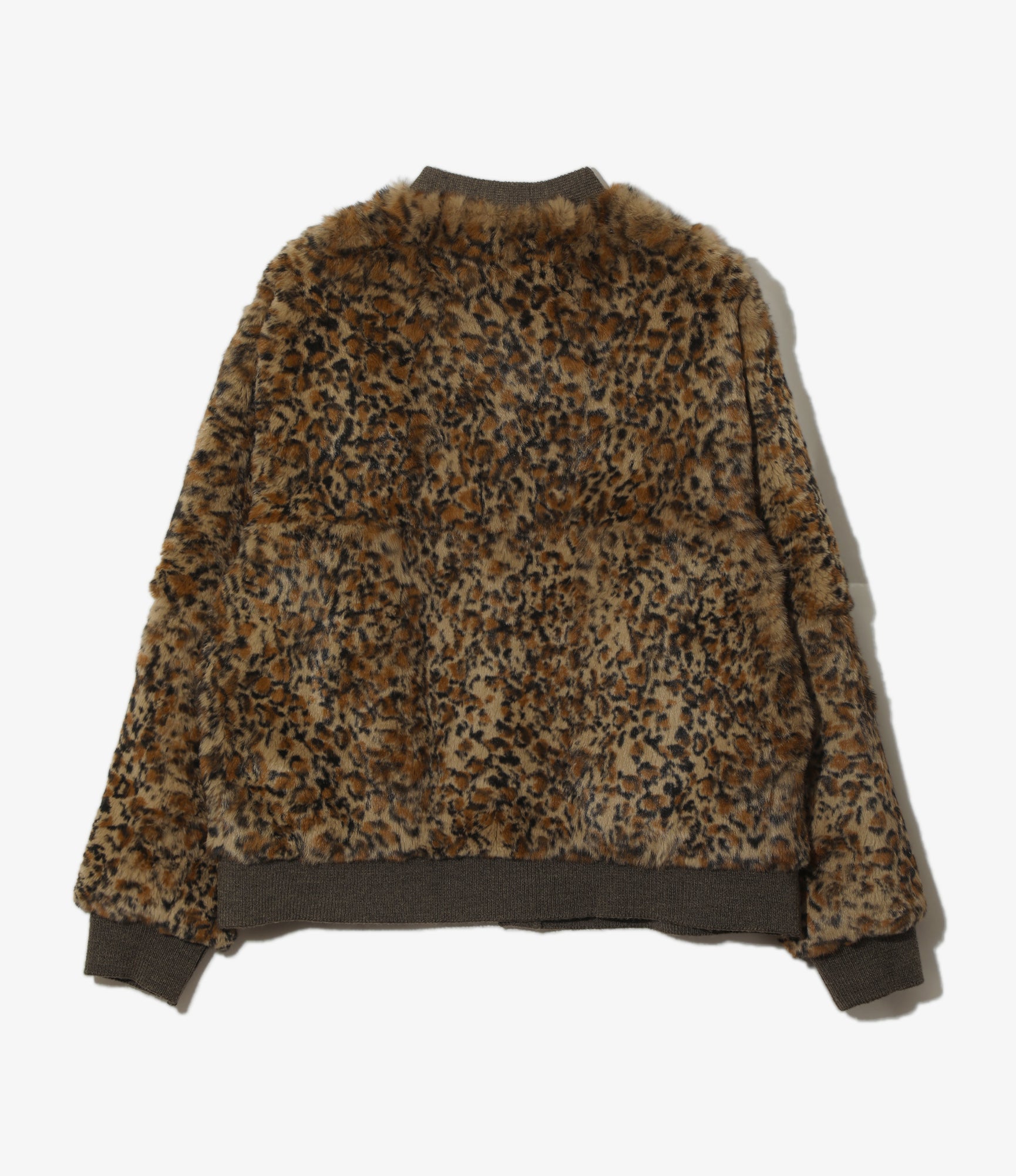 Rabbit Fur Cardigan - Leopard - Animal Printed