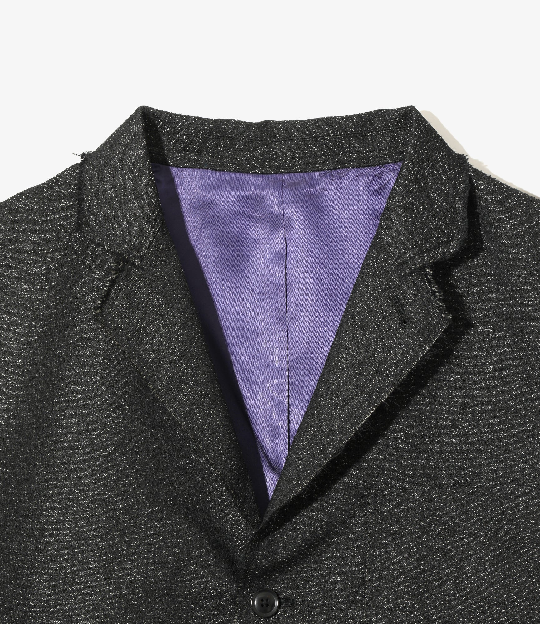 Raw Edge Jacket - Black - Ring Knot Jq.
