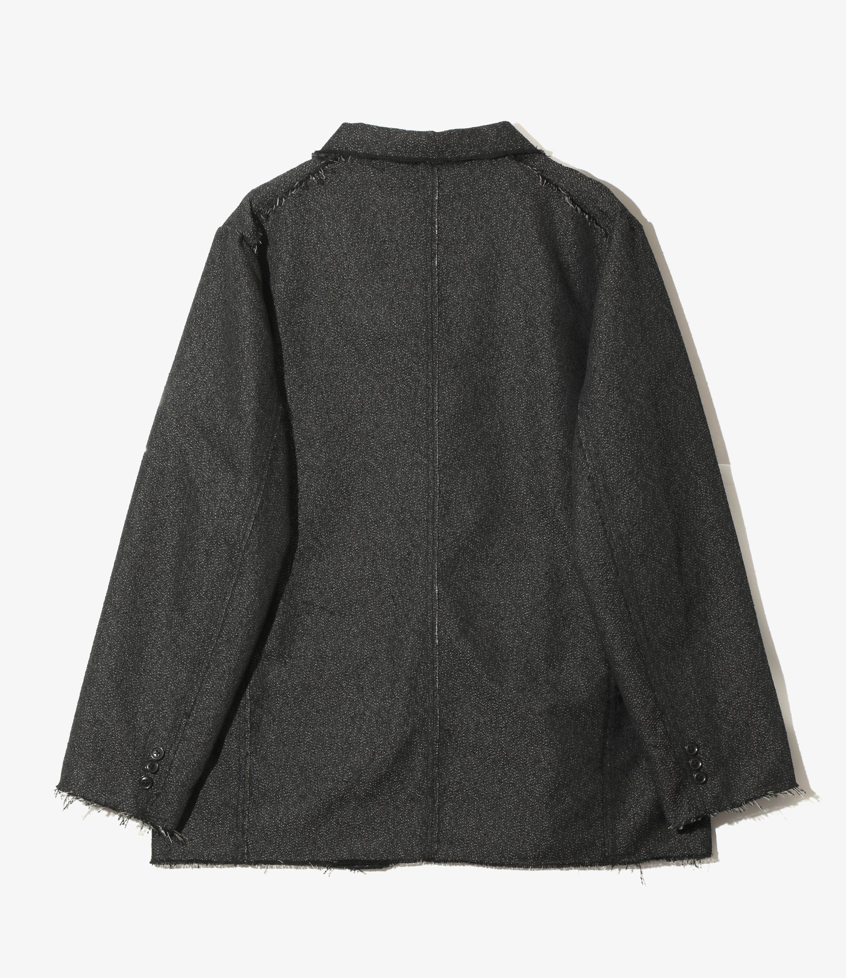 Raw Edge Jacket - Black - Ring Knot Jq.