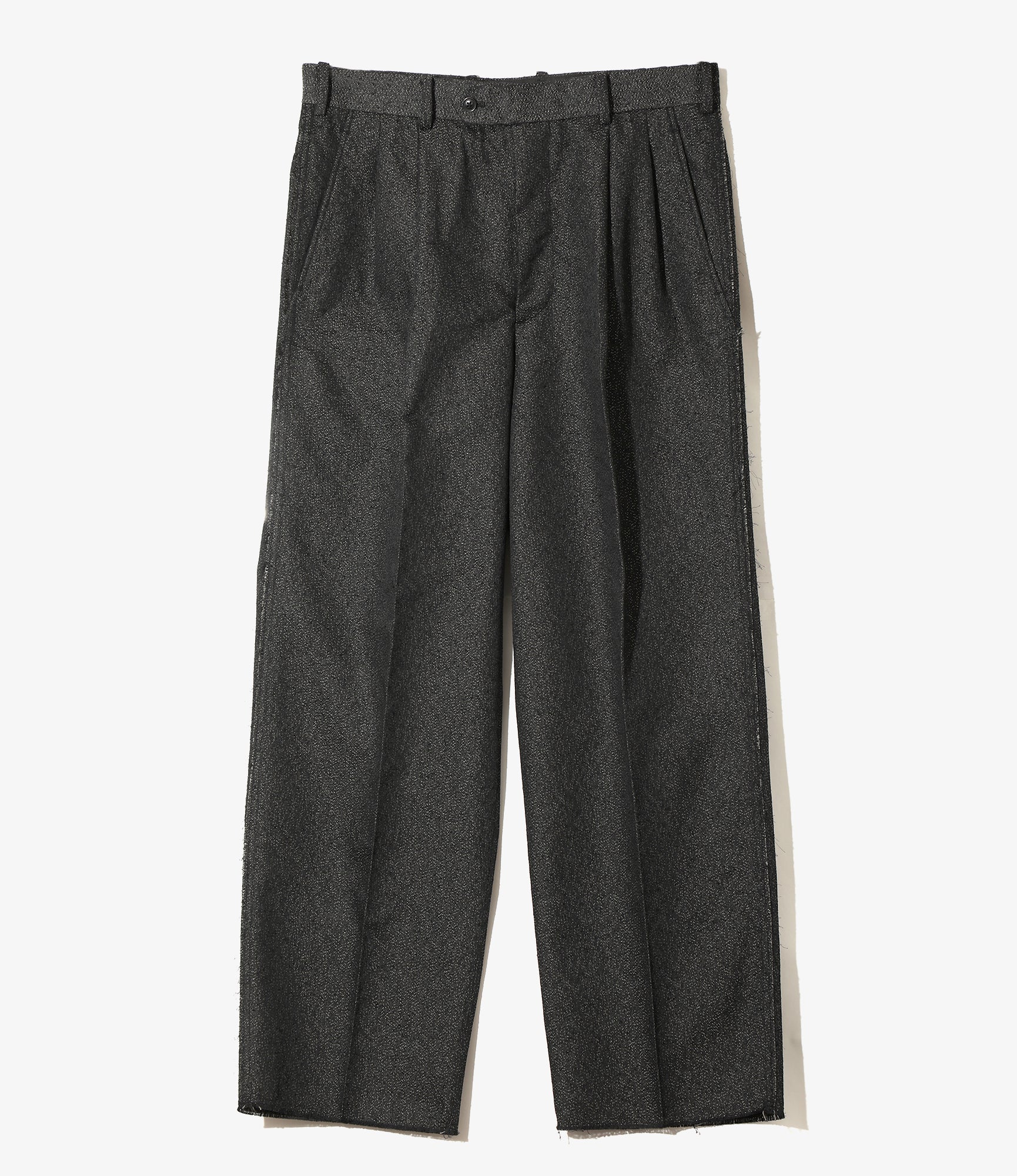 Raw Edge Trouser - Black - Ring Knot Jq.