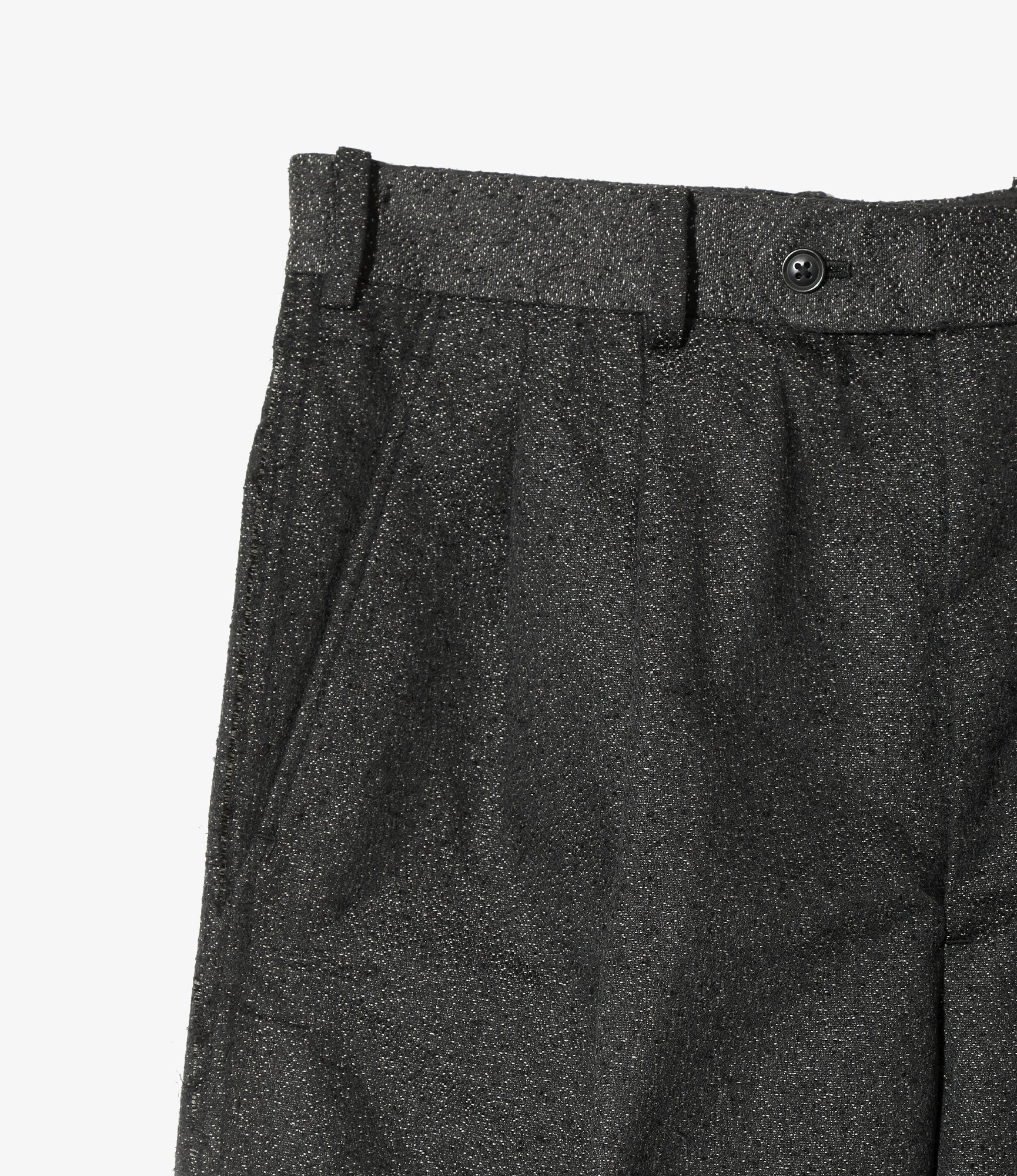 Raw Edge Trouser - Black - Ring Knot Jq.