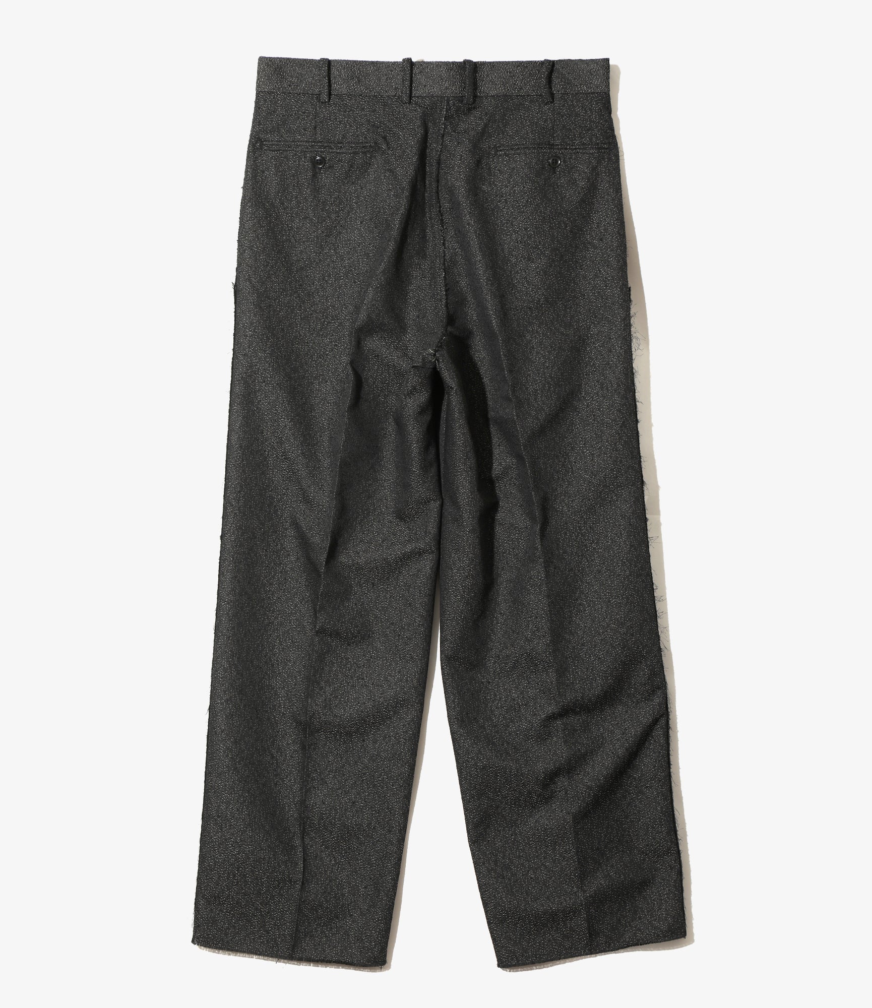 Raw Edge Trouser - Black - Ring Knot Jq.