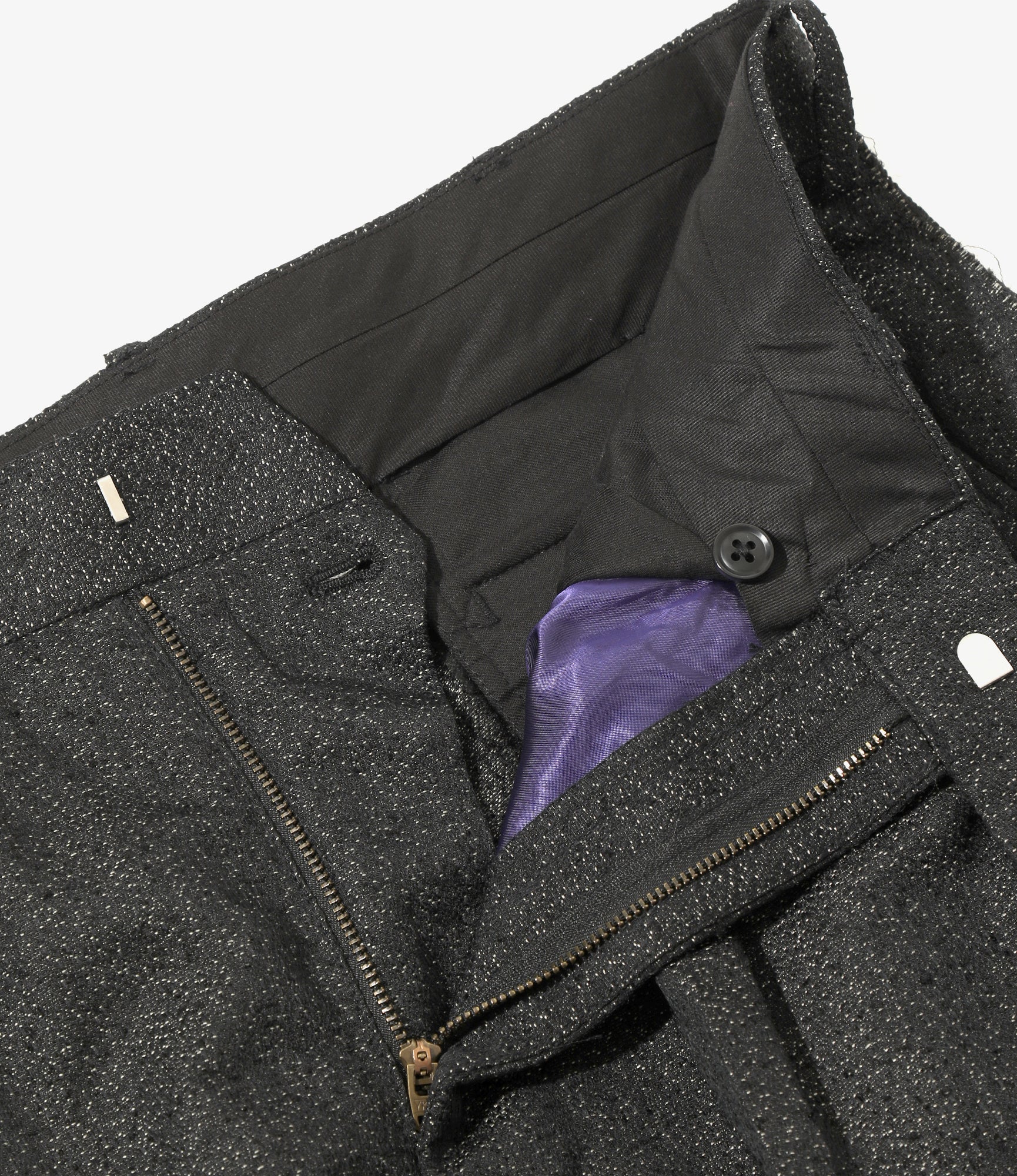 Raw Edge Trouser - Black - Ring Knot Jq.