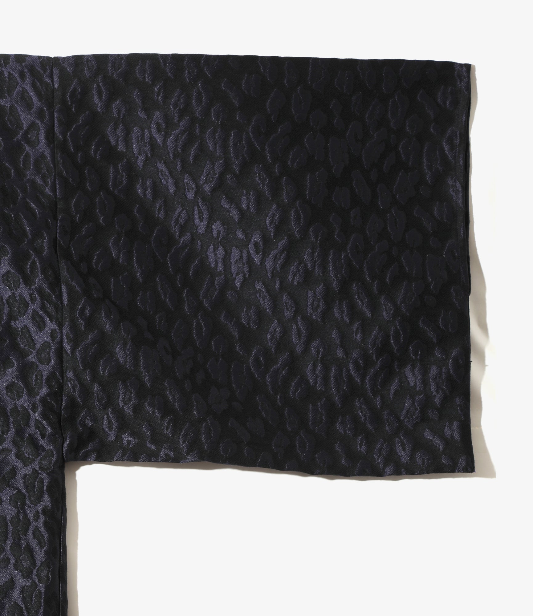 Haori Jacket - Dk.Purple/Black - Leopard Jacquard