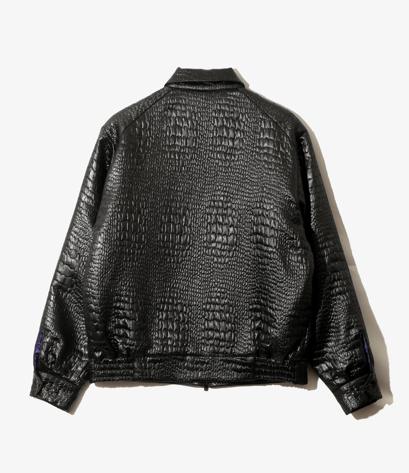 Sports Jacket - Black - Crocodile Jacquard Chintz