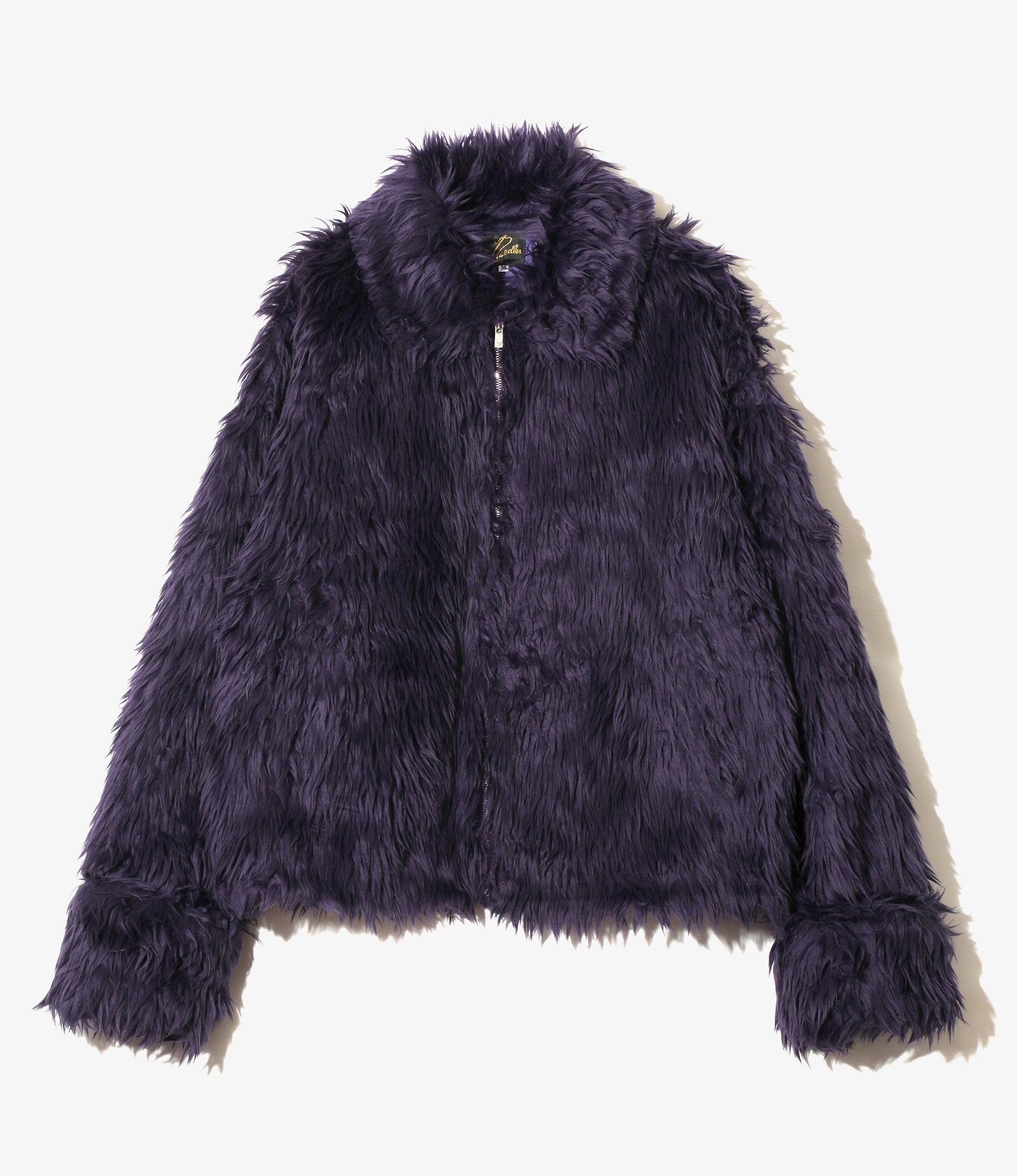 Women's Bomber Jacket - Dk.Purple - Acrylic Fur
