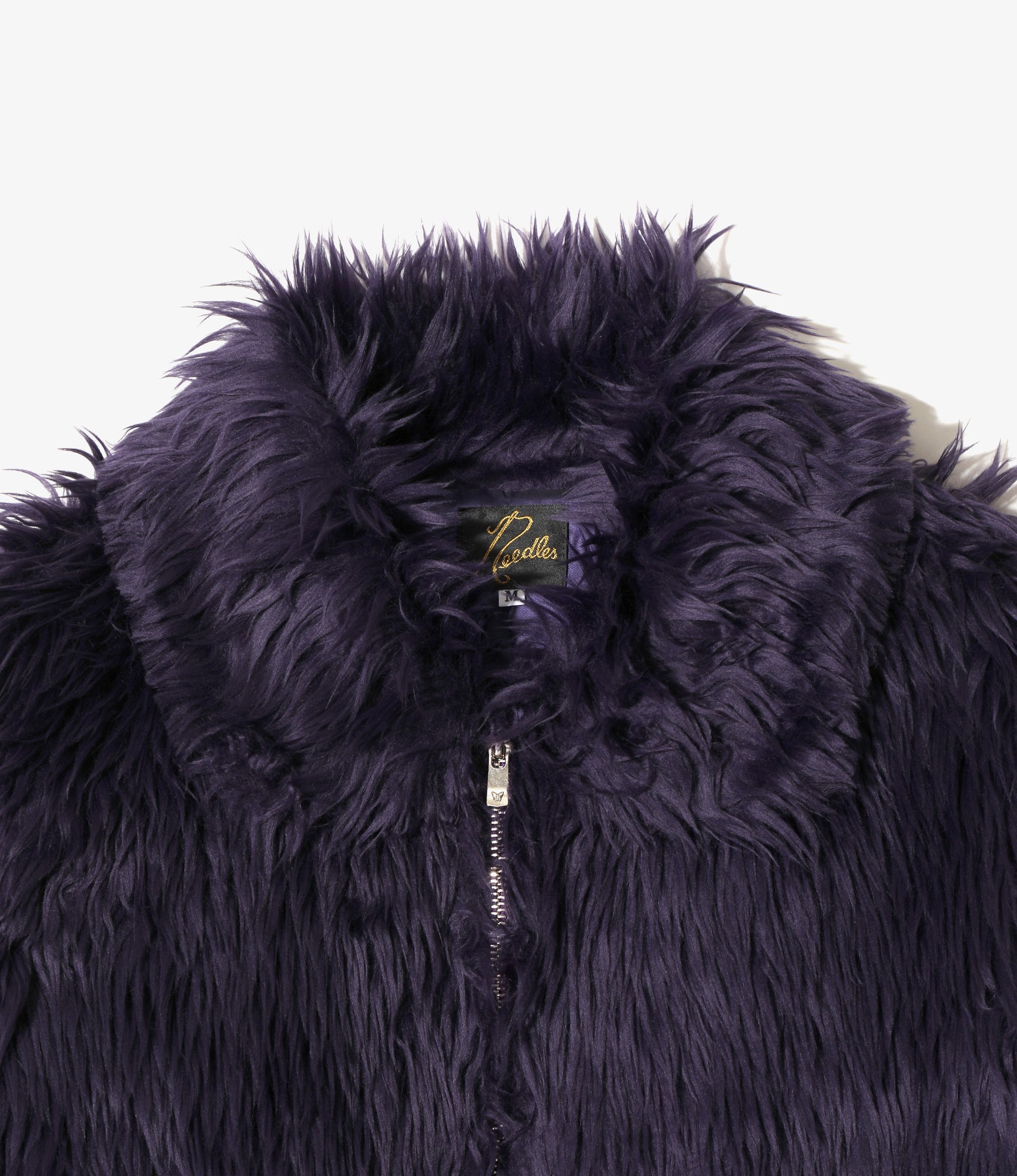 Women's Bomber Jacket - Dk.Purple - Acrylic Fur
