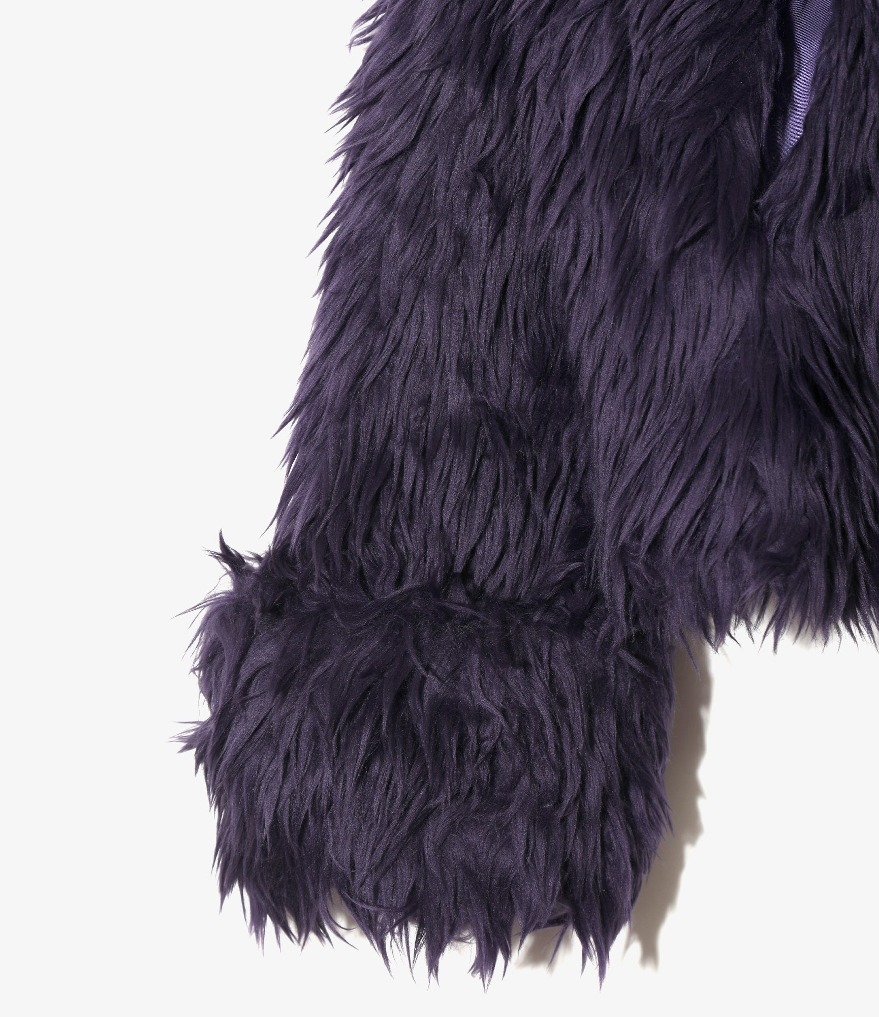 Women's Bomber Jacket - Dk.Purple - Acrylic Fur