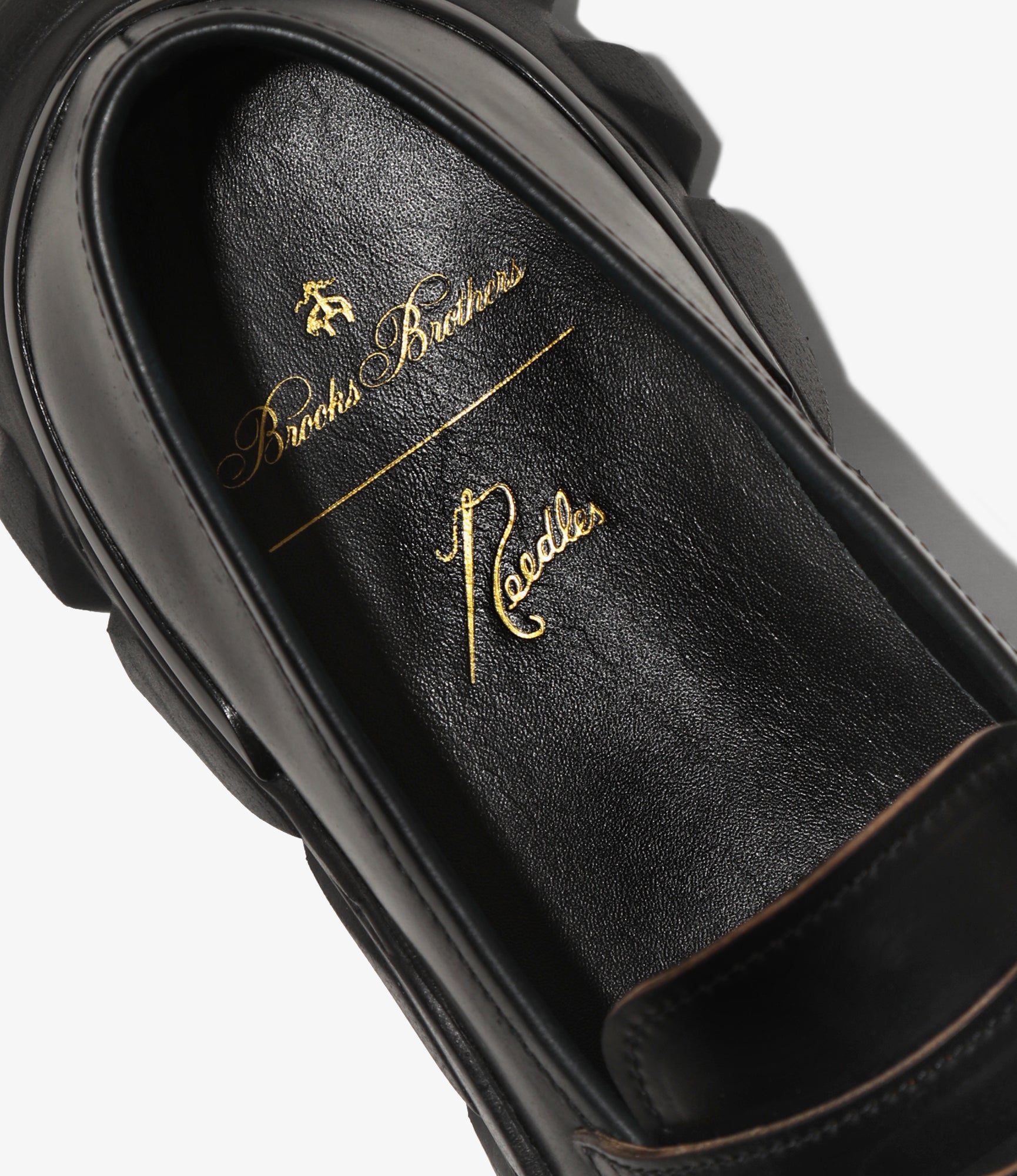 Needles x Brooks Brothers Vibram Cordovan Loafer - Black