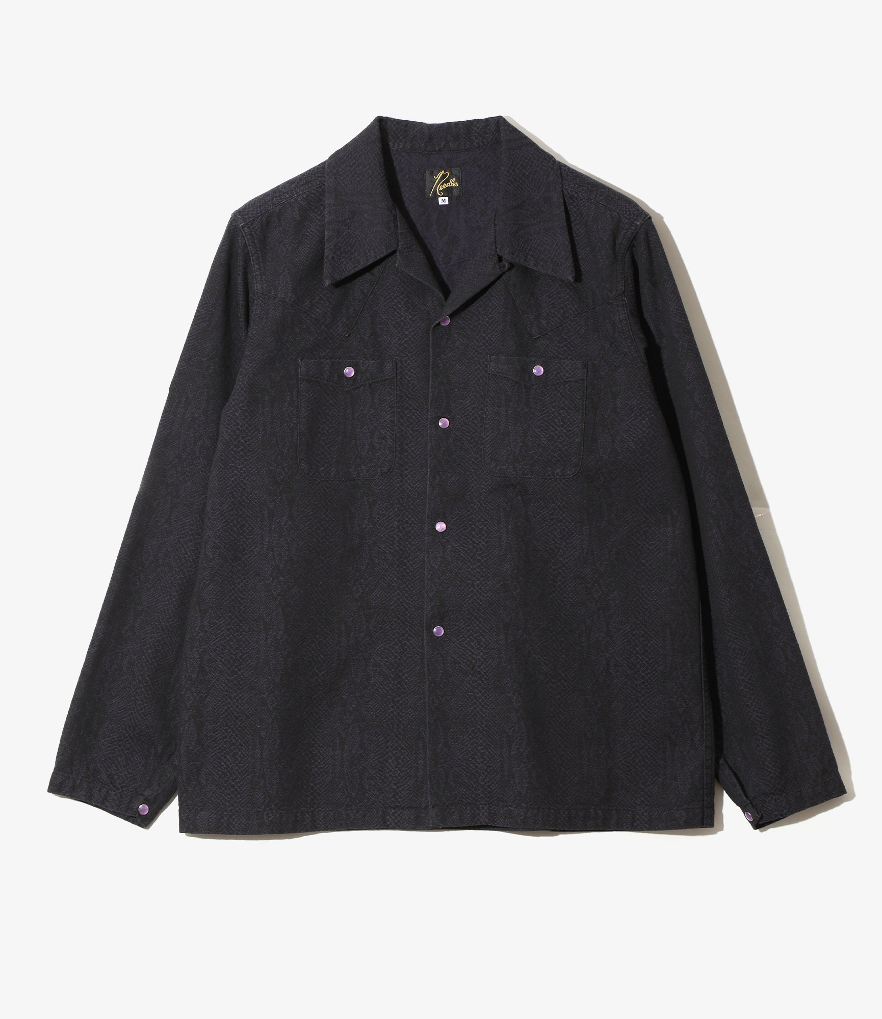 Cowboy One-Up Shirt - Black - 8oz Python Jacquard