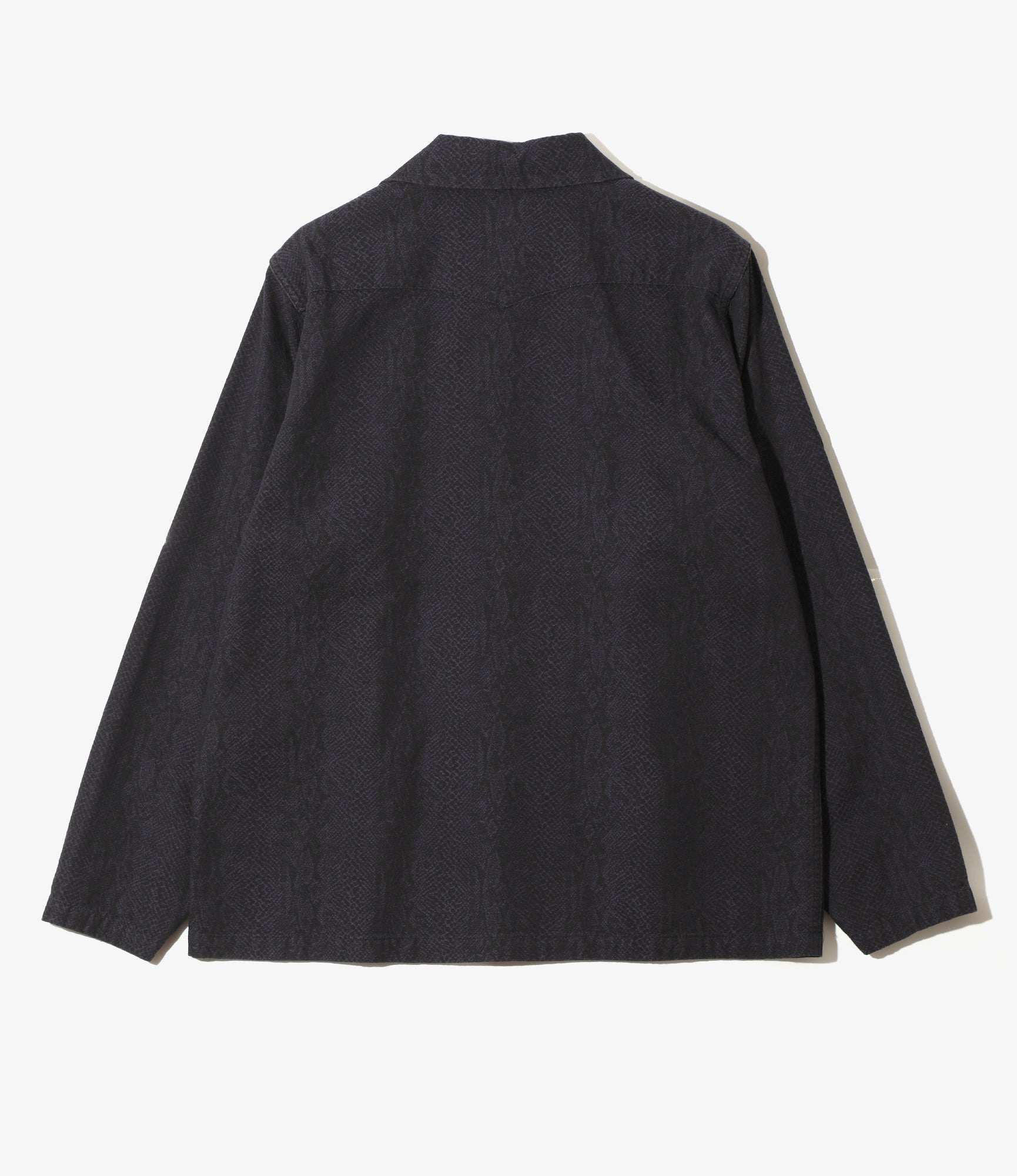 Cowboy One-Up Shirt - Black - 8oz Python Jacquard