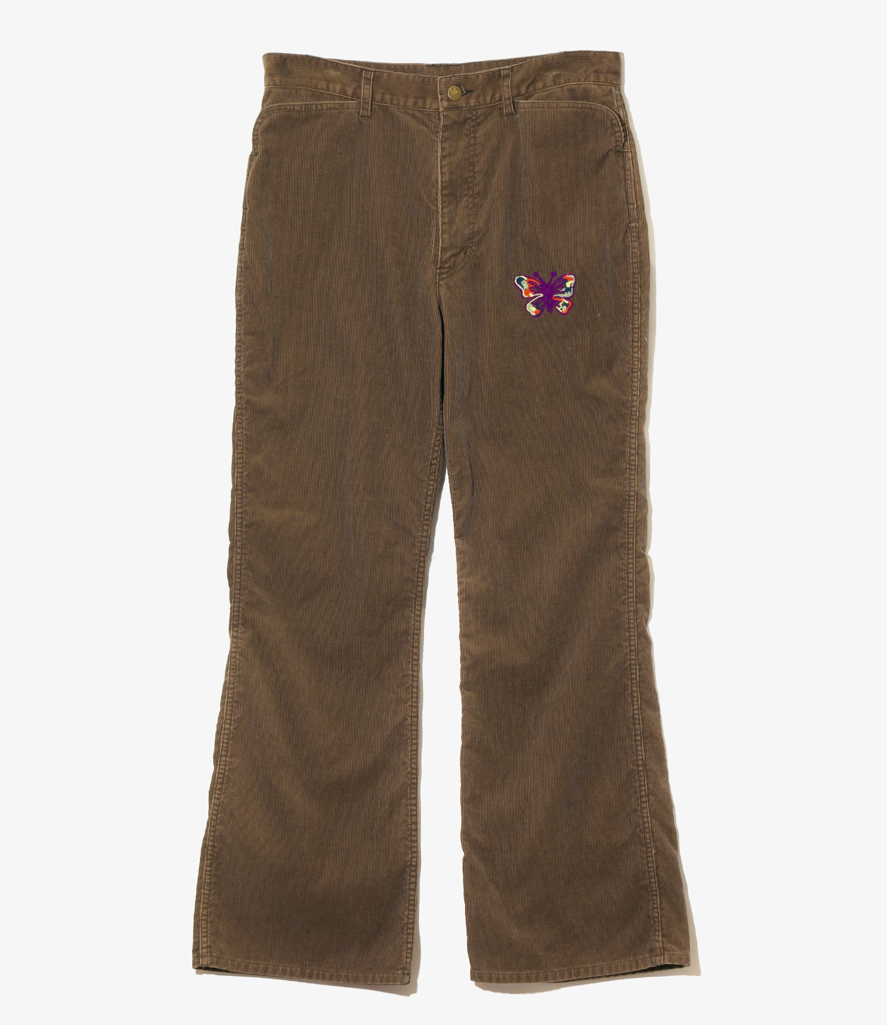 Papillon Emb. Boot-Cut Jean - Black - 14W Corduroy