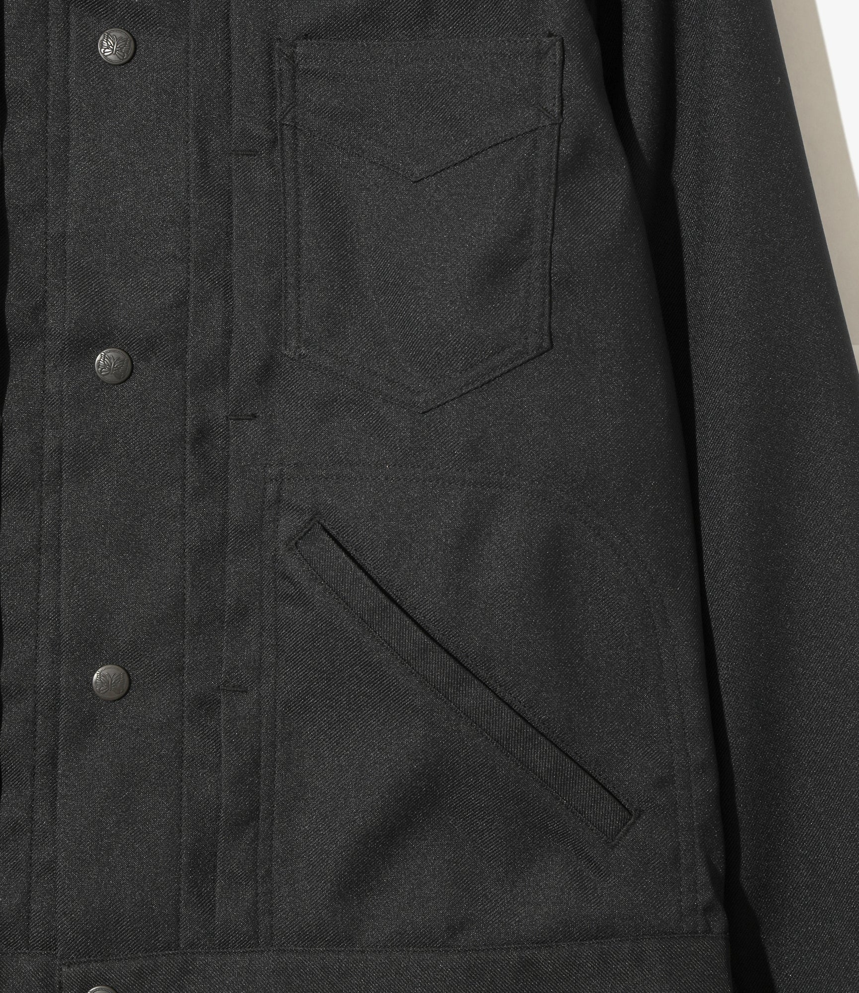 Penny Jean Jacket - Black - Poly Twill