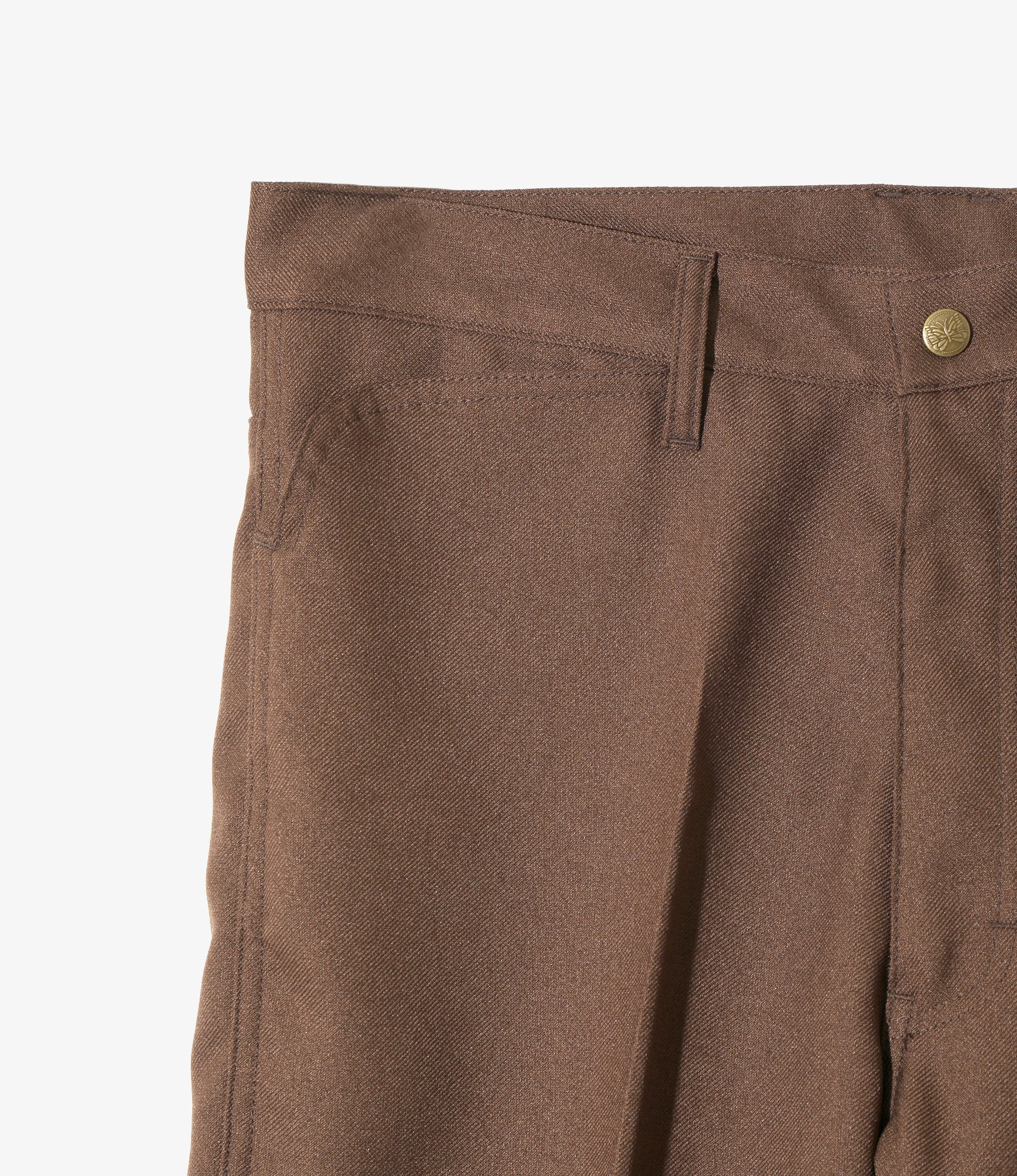 Boot-Cut Jean - Brown - Poly Twill