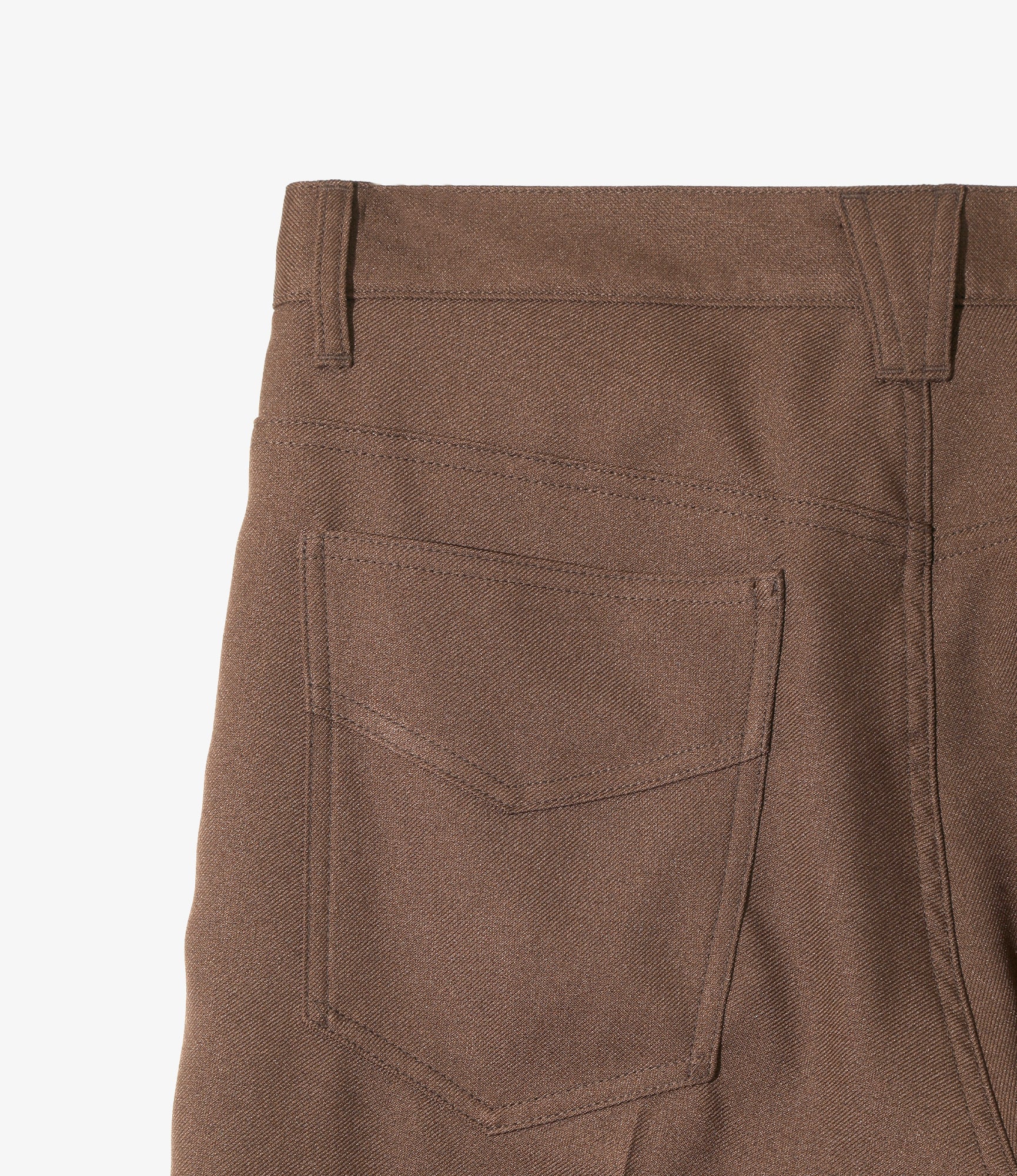 Boot-Cut Jean - Brown - Poly Twill