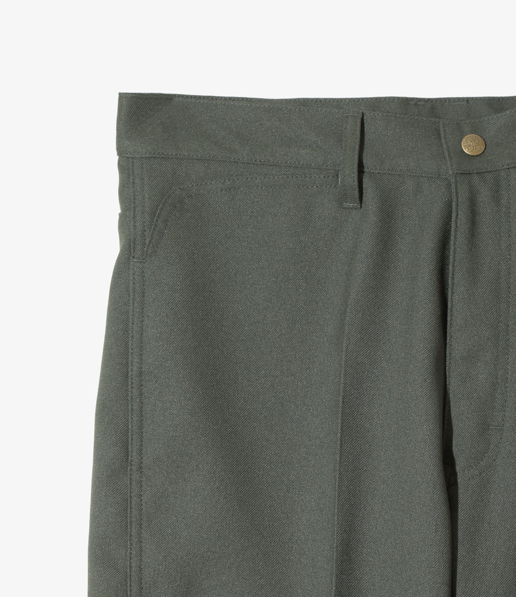 Boot-Cut Jean - Green - Poly Twill