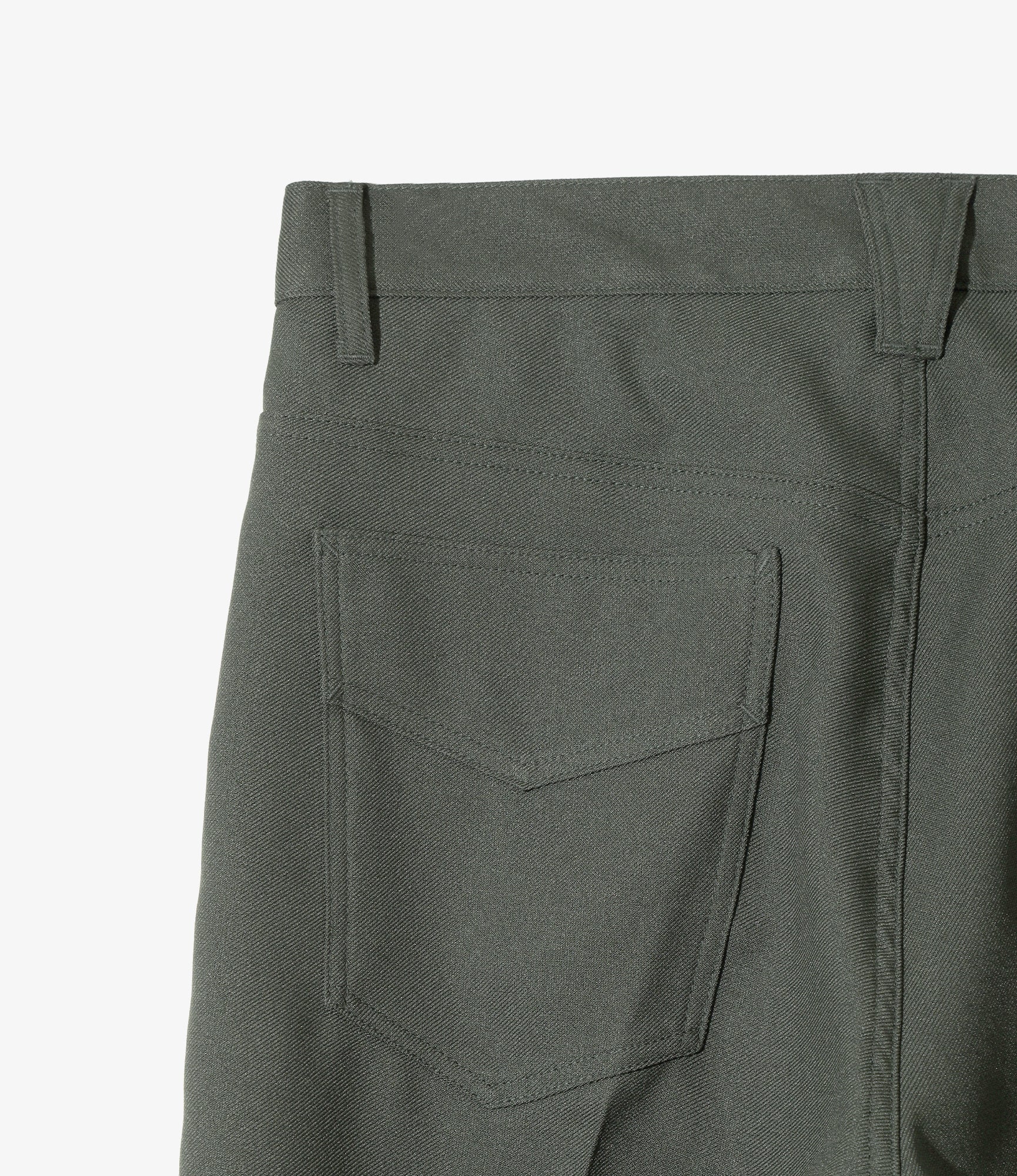 Boot-Cut Jean - Green - Poly Twill