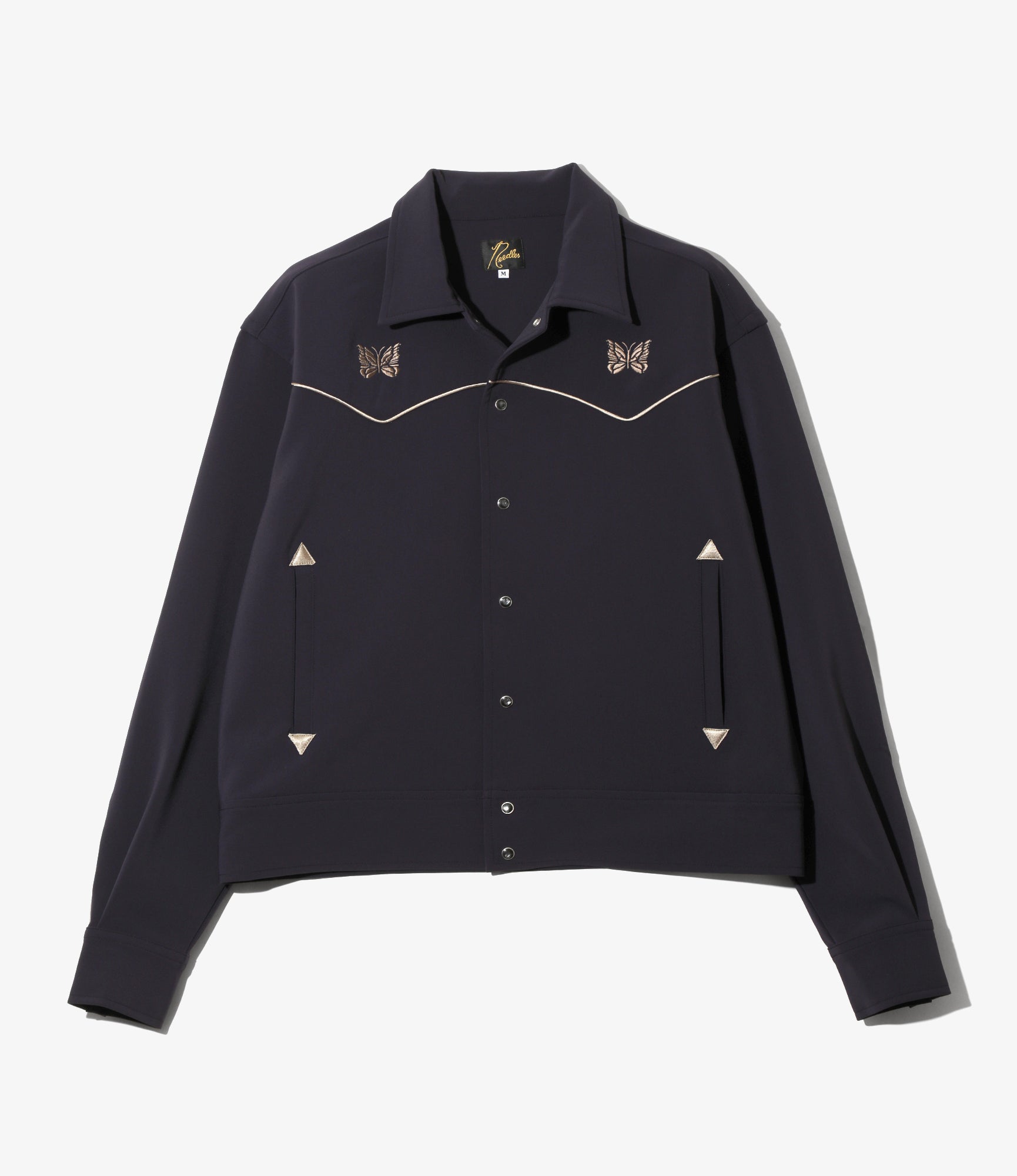 Women's Piping Cowboy Jacket - Purple - Poly Double Cloth
