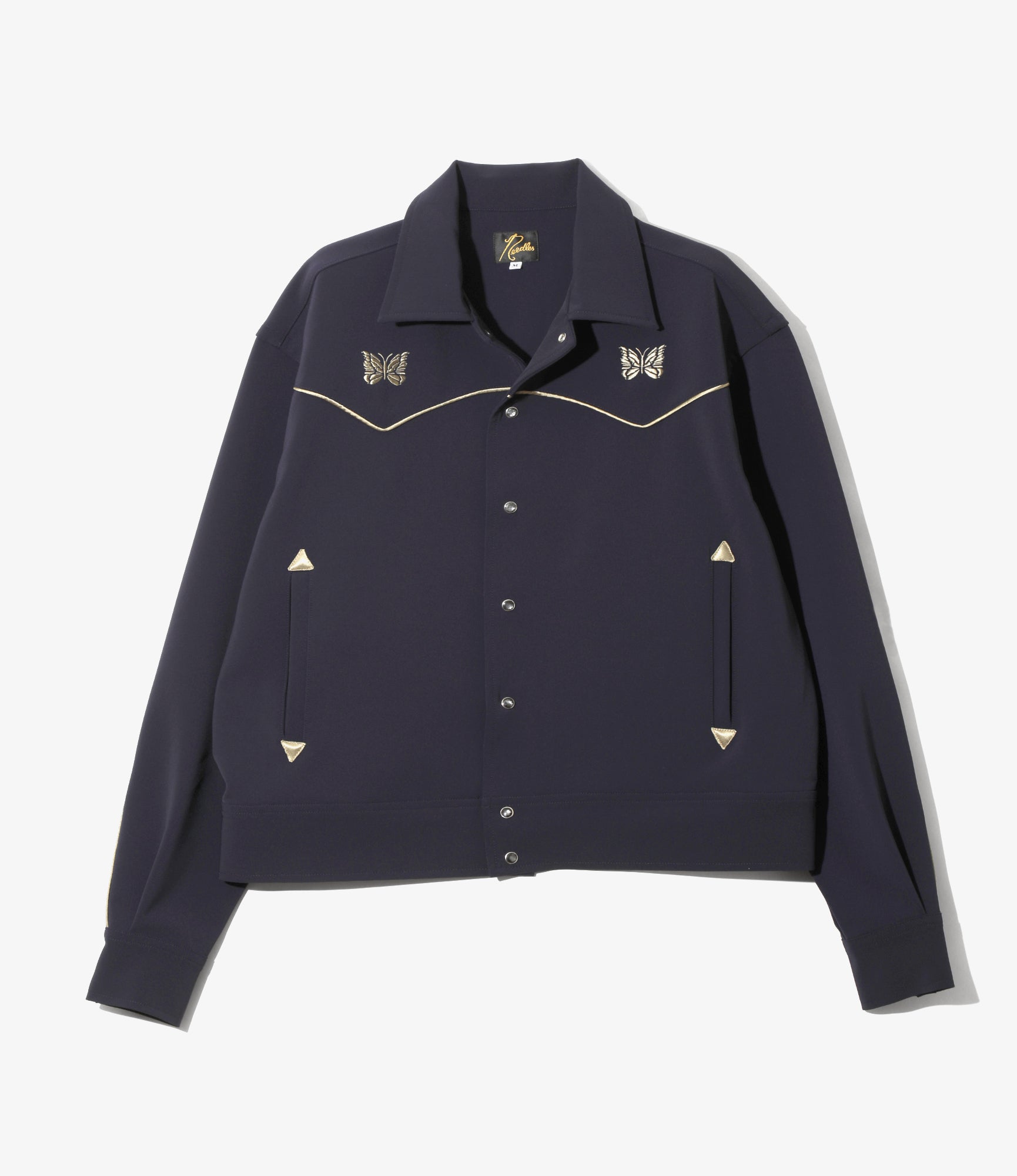 Women's Piping Cowboy Jacket - Navy - Poly Double Cloth