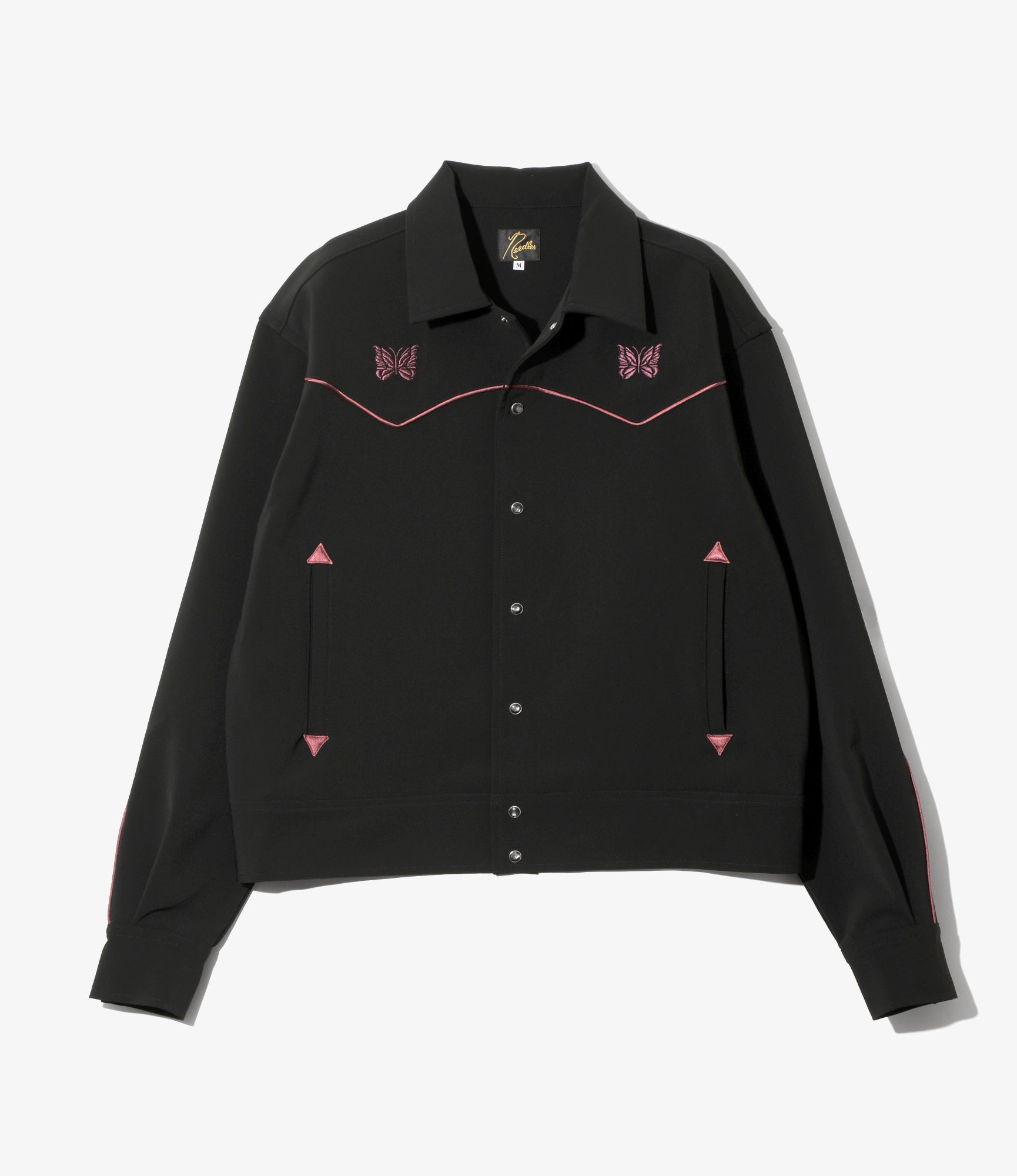 Women's Piping Cowboy Jacket - Black - Poly Double Cloth