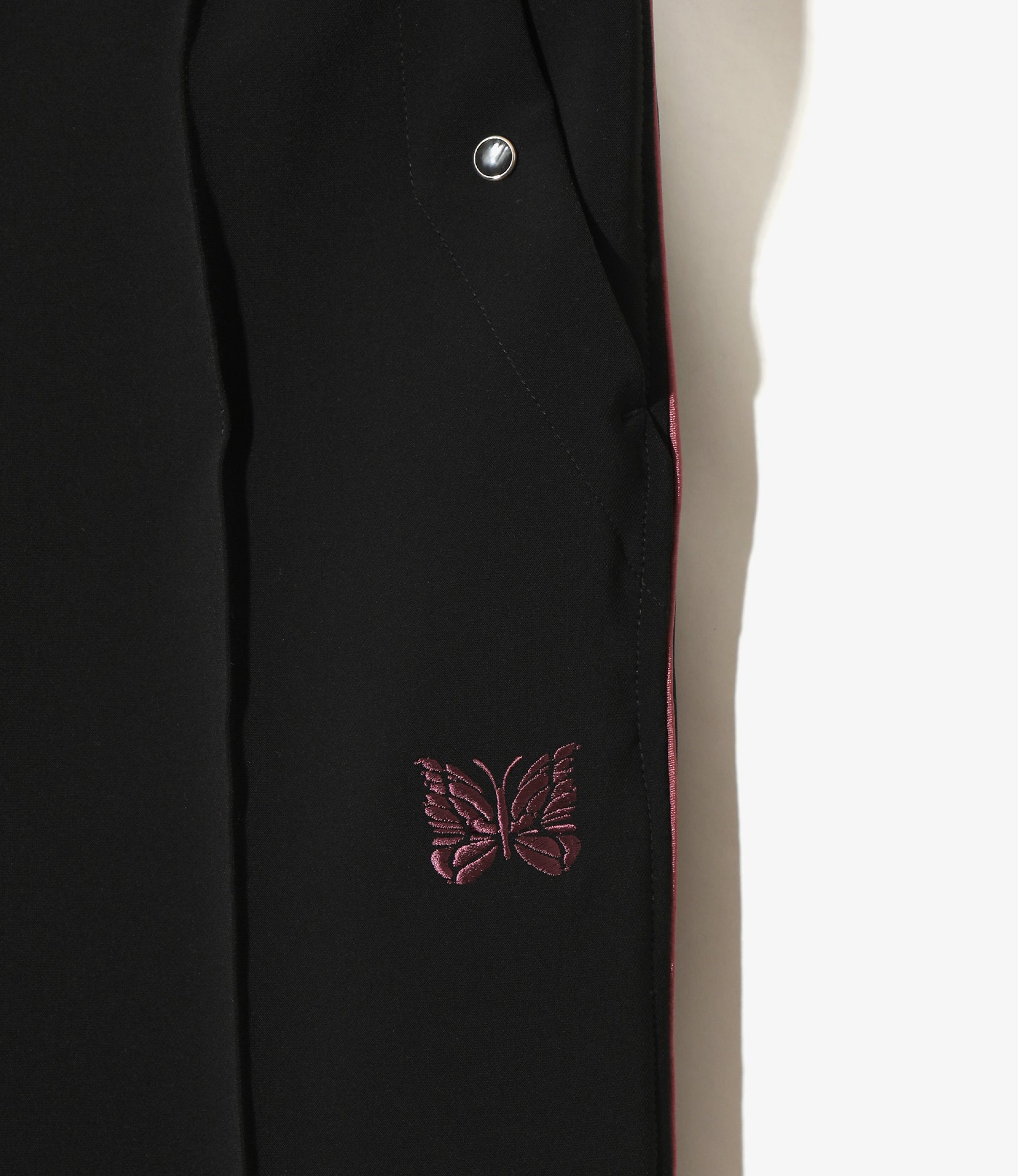 Piping Cowboy Pant - Black - Poly Double Cloth