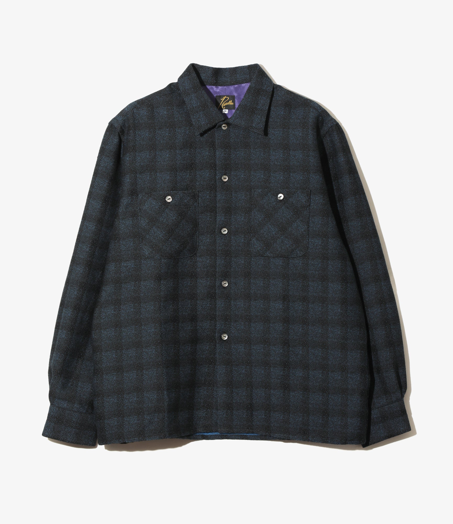 One-Up Shirt - Blue/Khaki - Wool Ombre Plaid