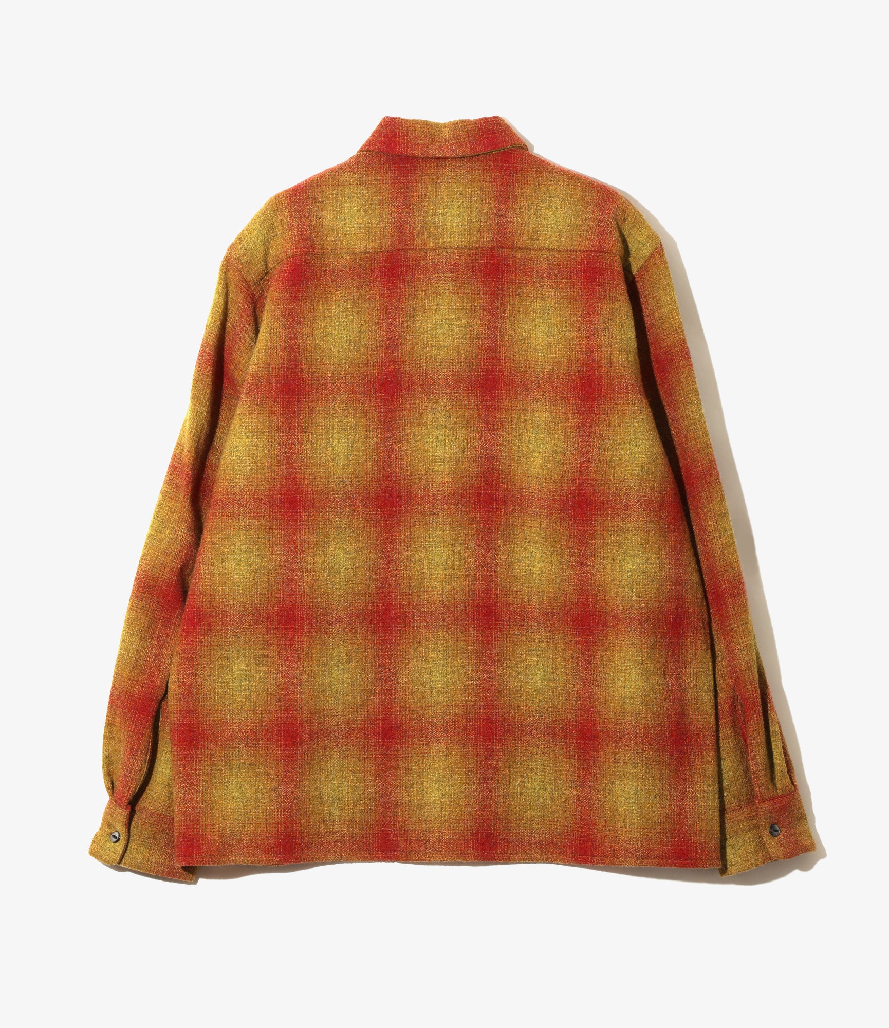 One-Up Shirt - Red/Yellow - Wool Ombre Plaid