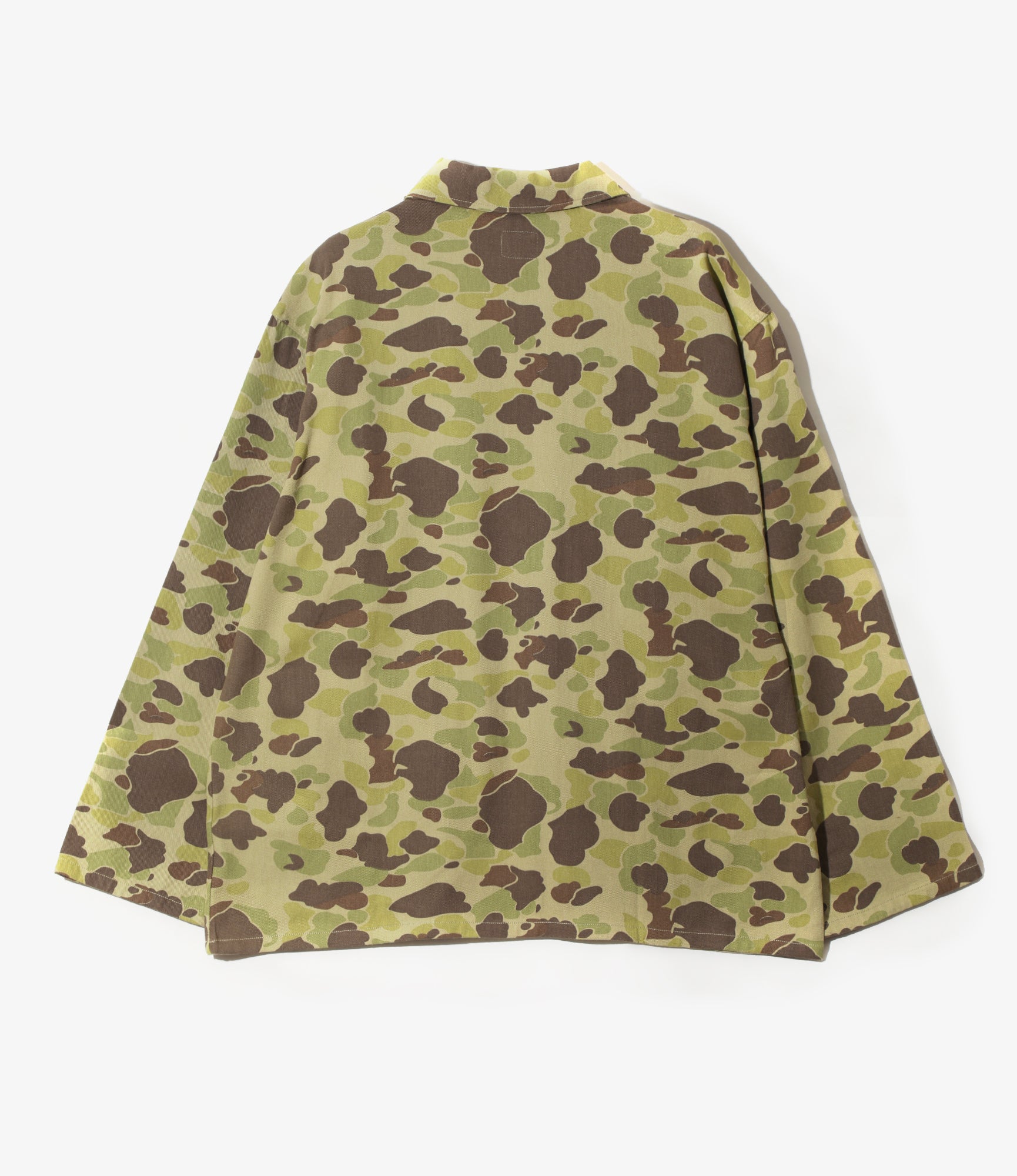 Women's Military Shirt Jacket - Lt.Green - Camo Twill