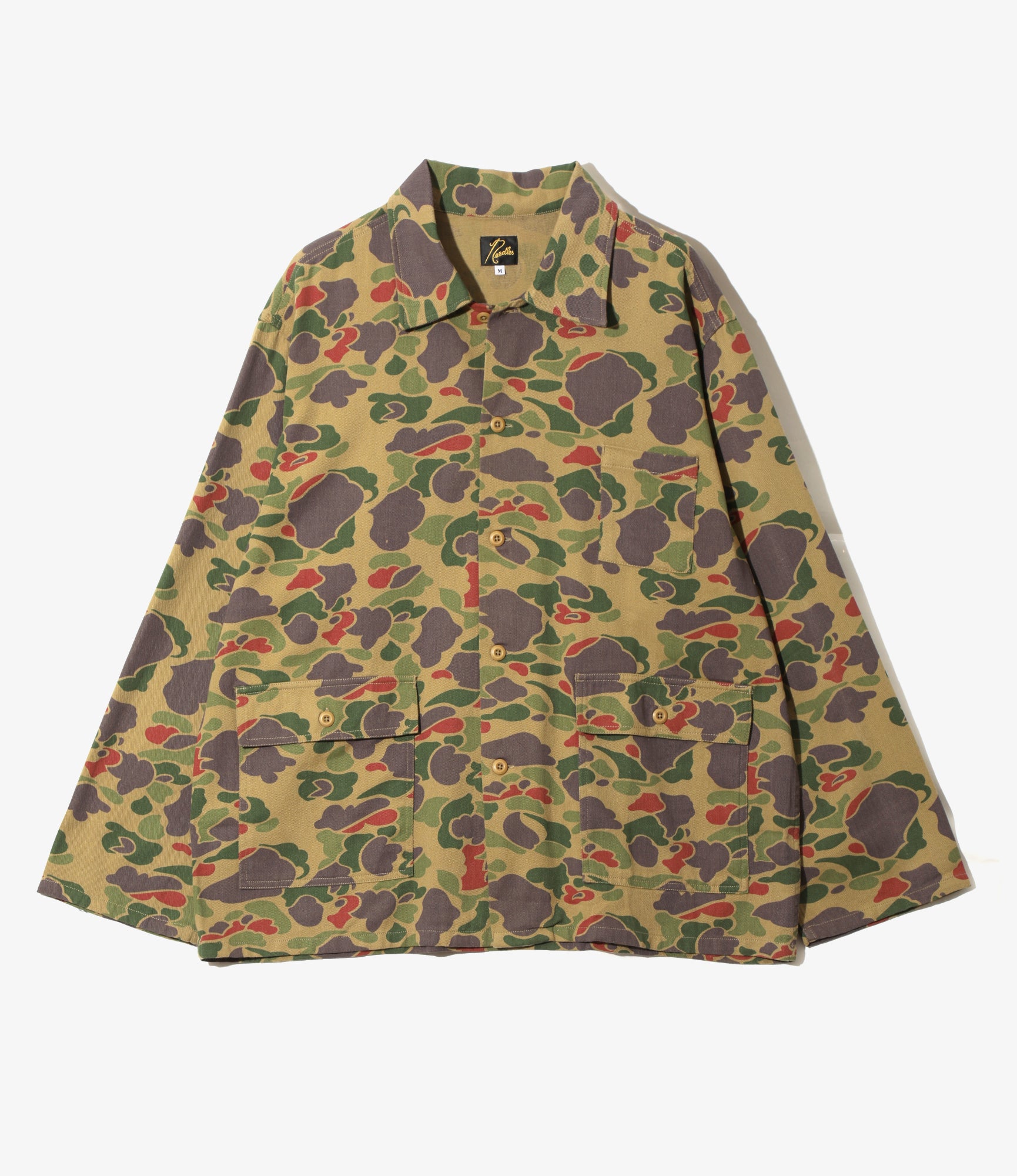 Women's Military Shirt Jacket - Olive - Camo Twill
